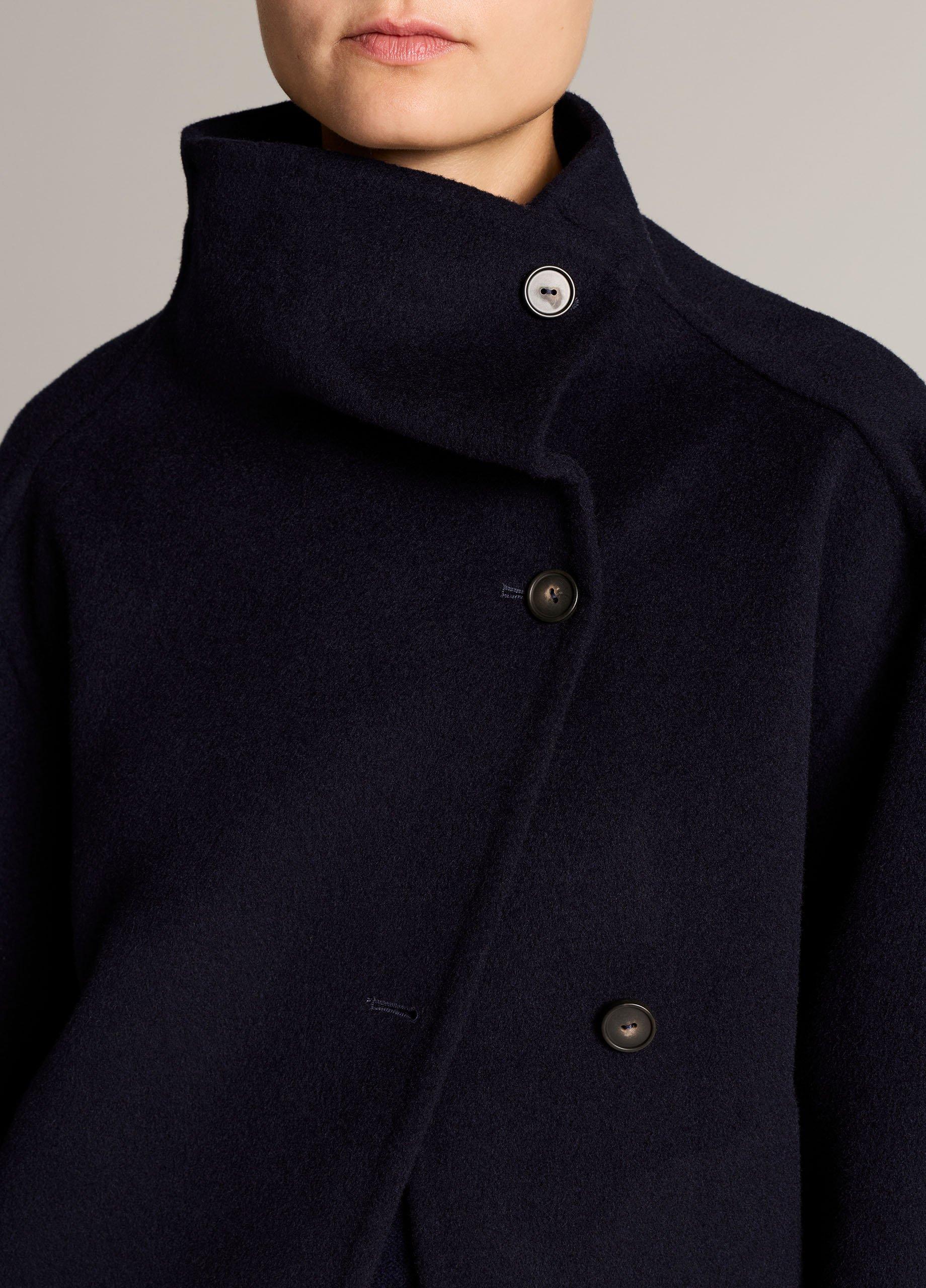 Wool-Cashmere Funnel-Neck Jacket image number 1
