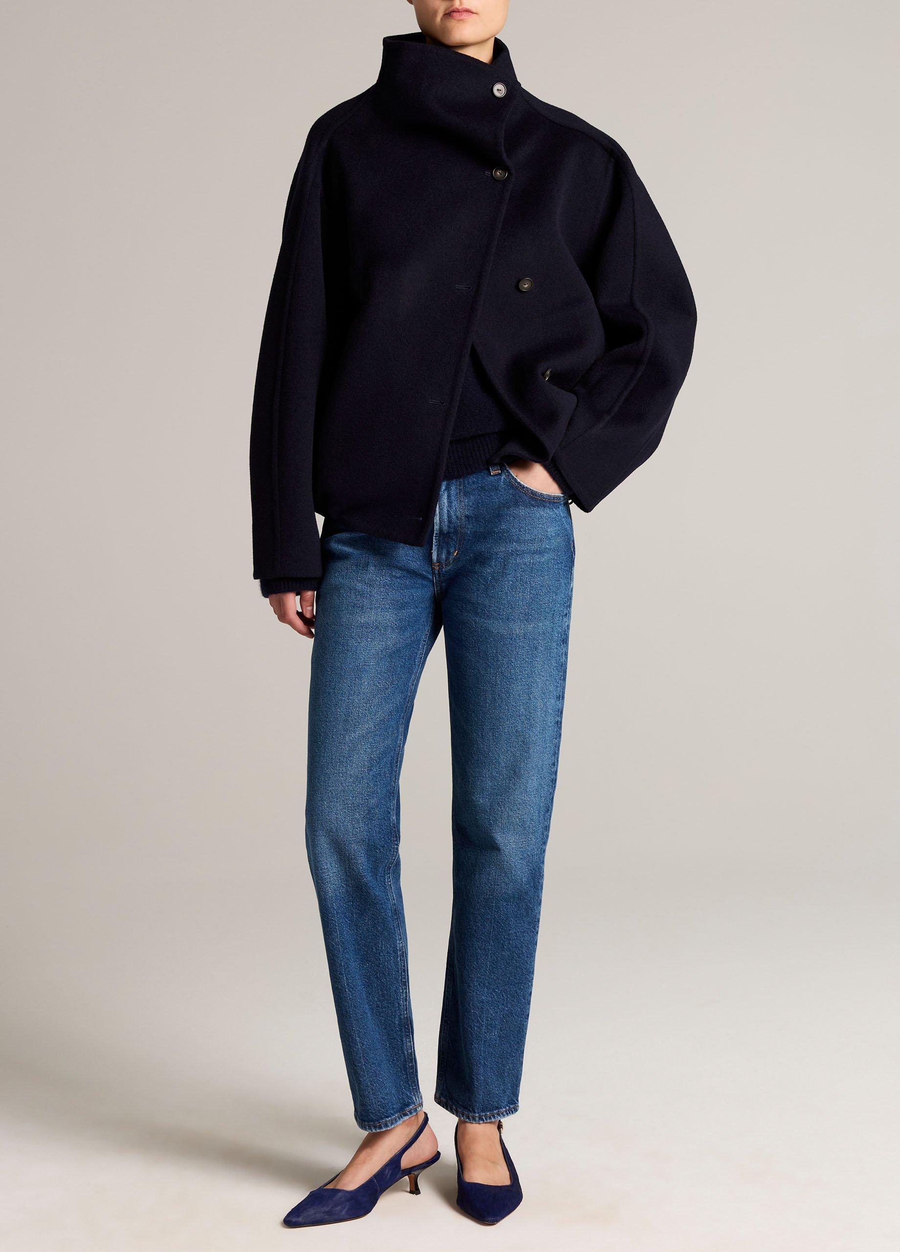 Wool-Cashmere Funnel-Neck Jacket image number 3