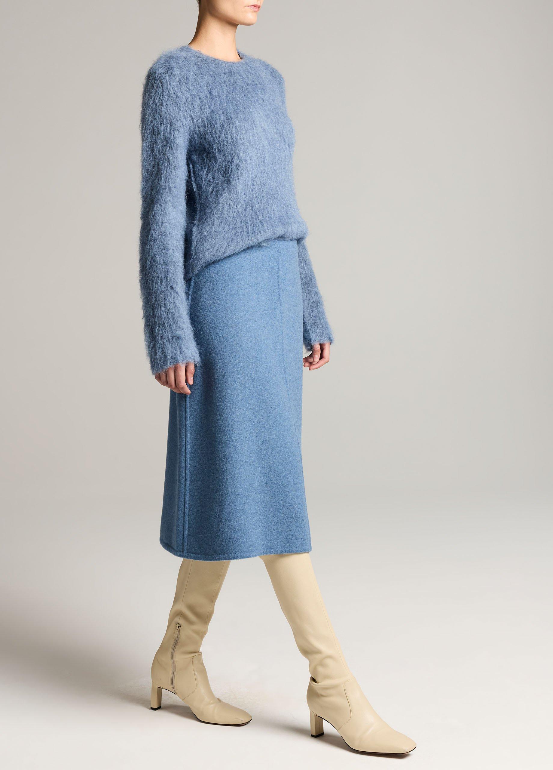 Splittable Wool-Blend Skirt image number 1