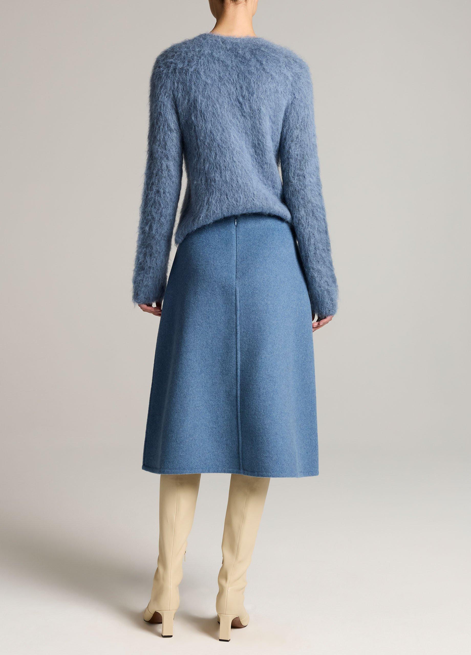 Splittable Wool-Blend Skirt image number 2