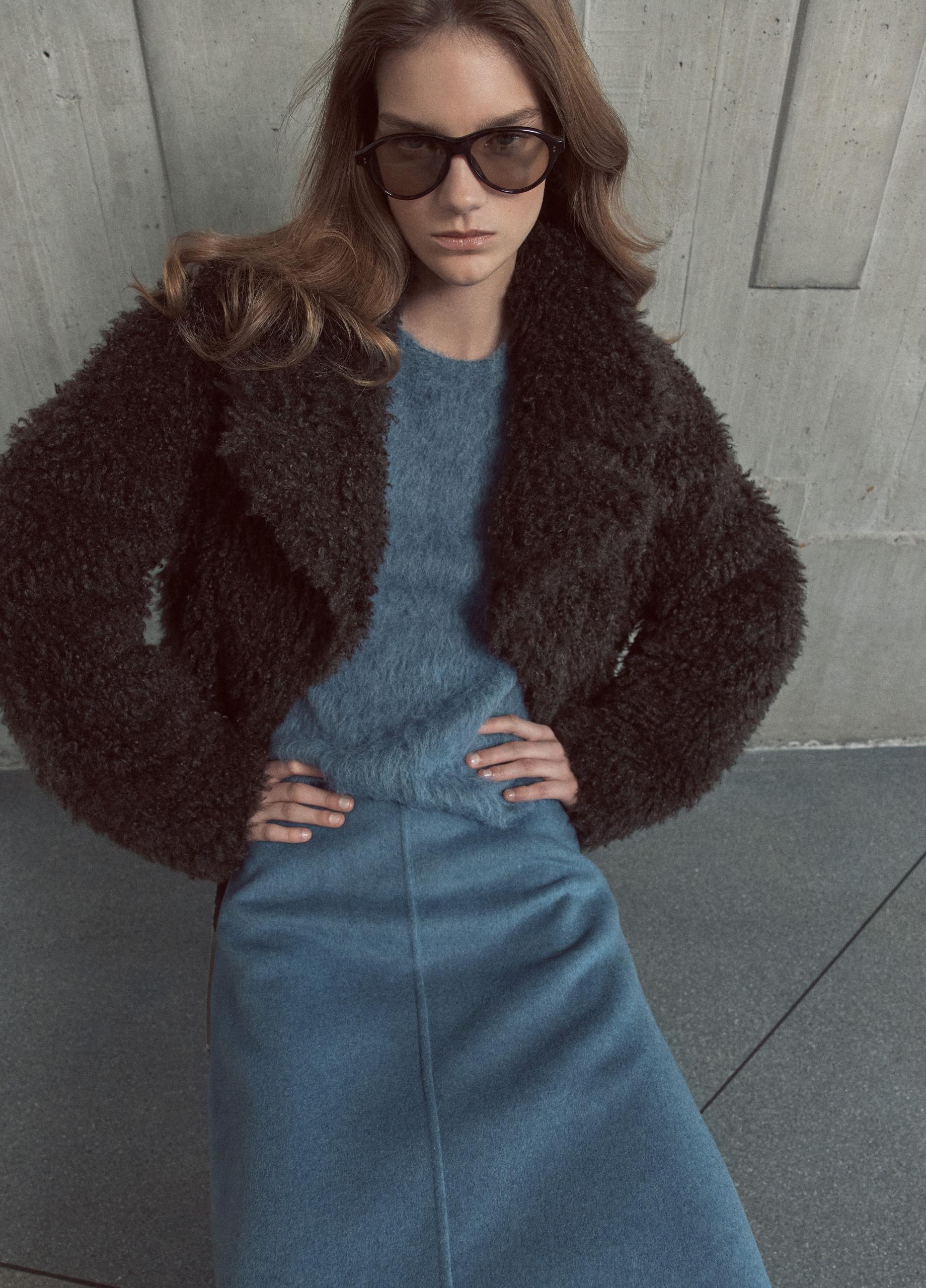 Splittable Wool-Blend Skirt image number 4