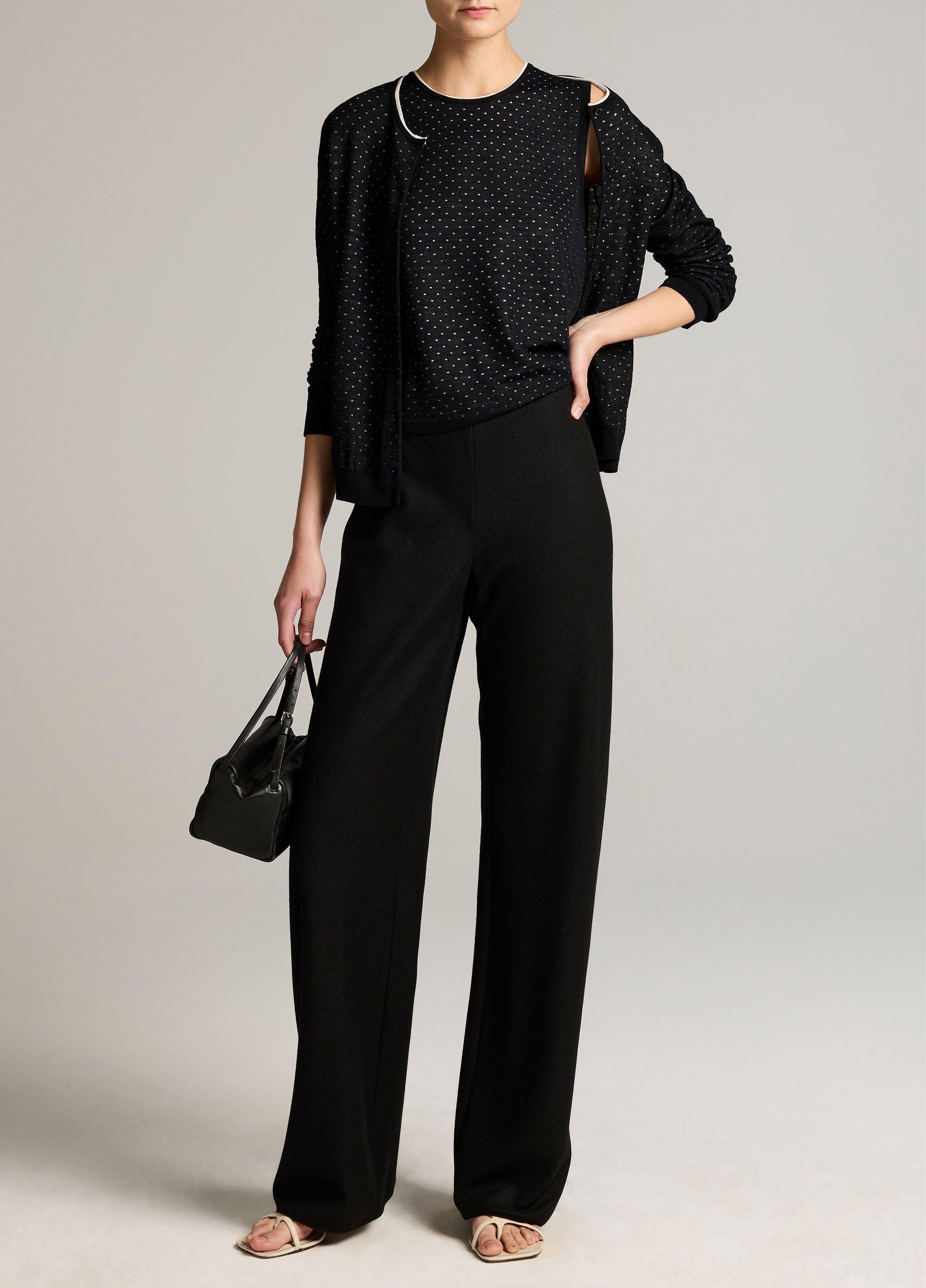 Colette High-Rise Italian Wool-Blend Flannel Bias Pant image number 0