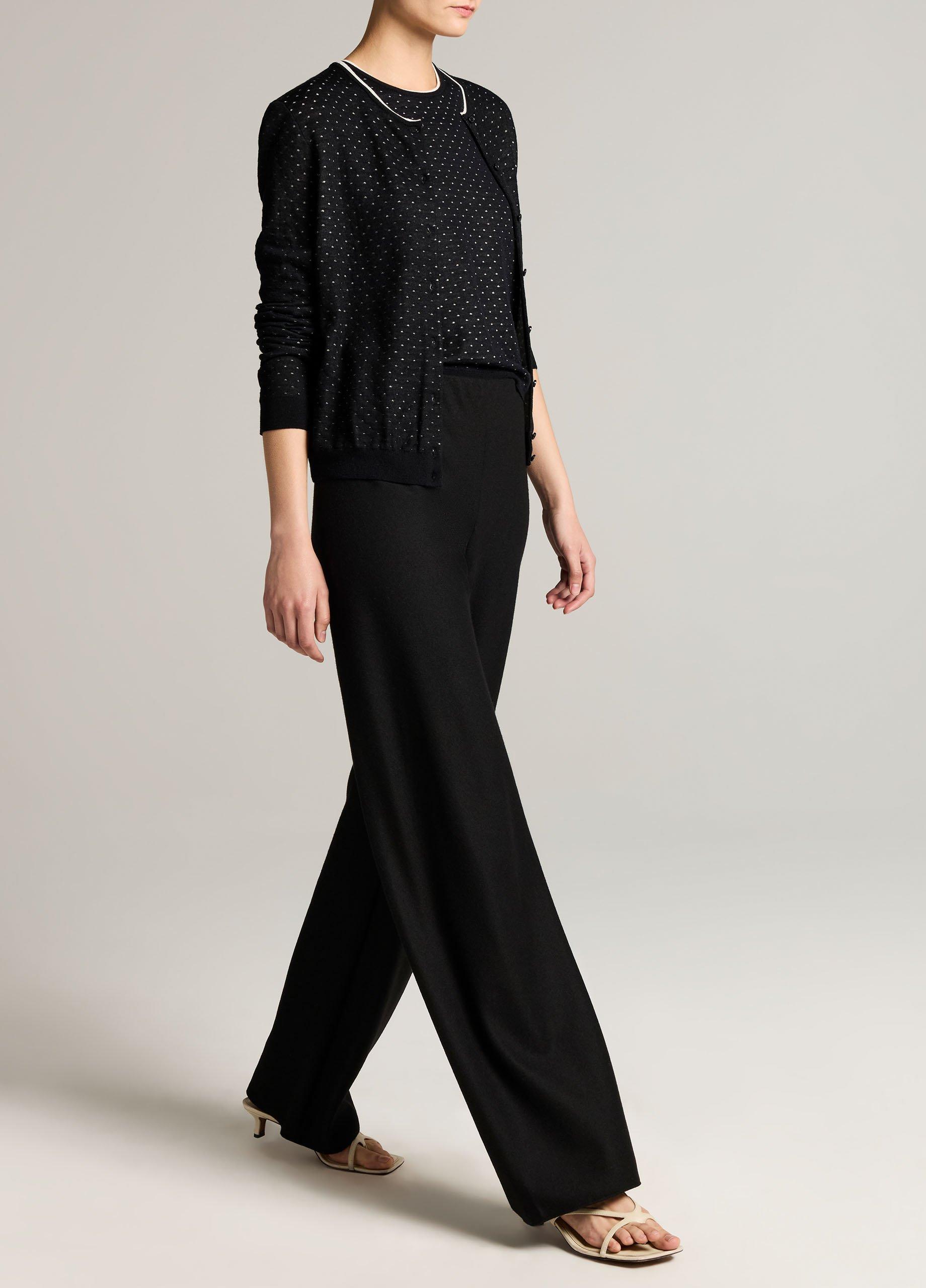 Colette High-Rise Italian Wool-Blend Flannel Bias Pant image number 1