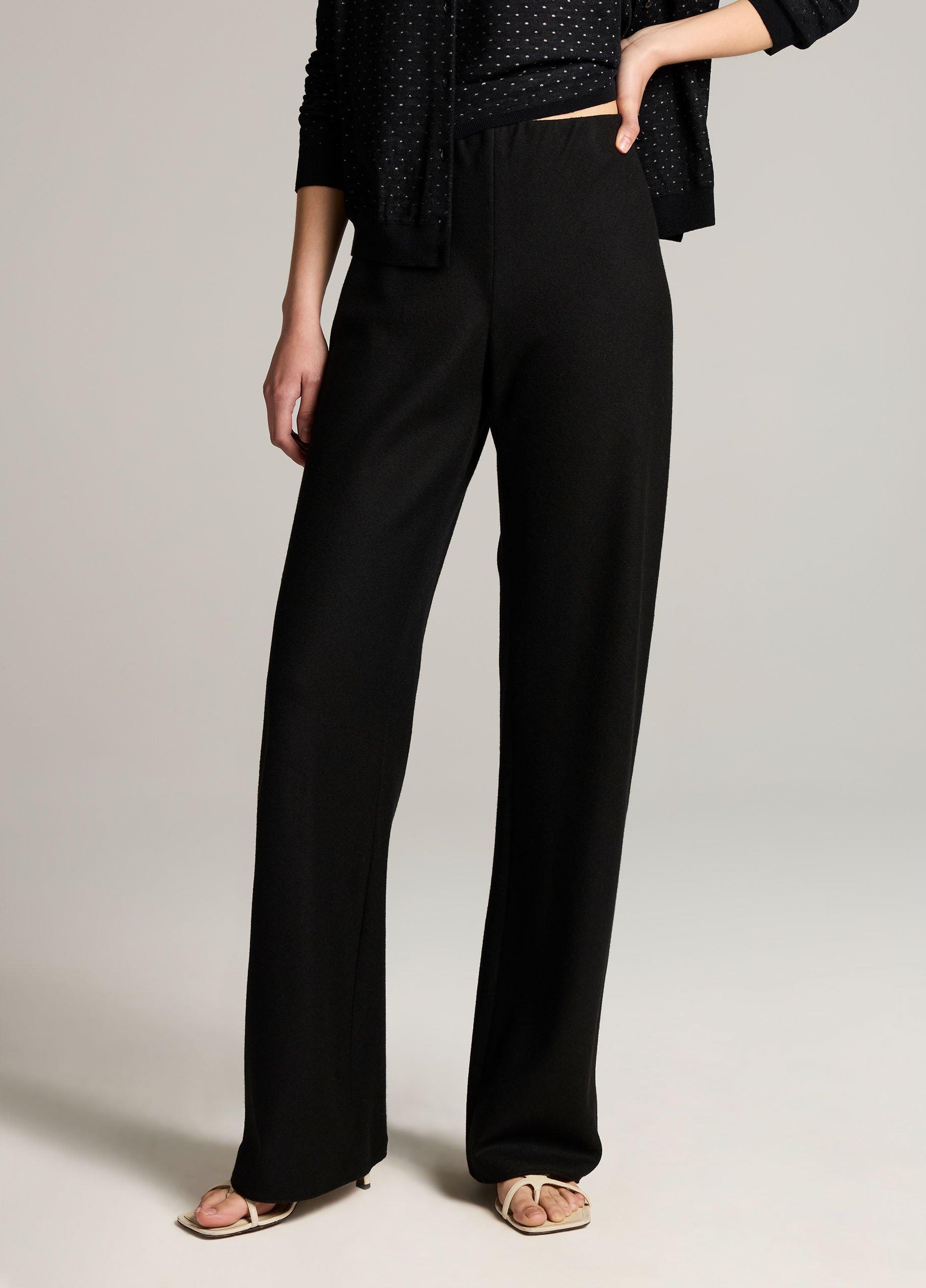 Colette High-Rise Italian Wool-Blend Flannel Bias Pant image number 3