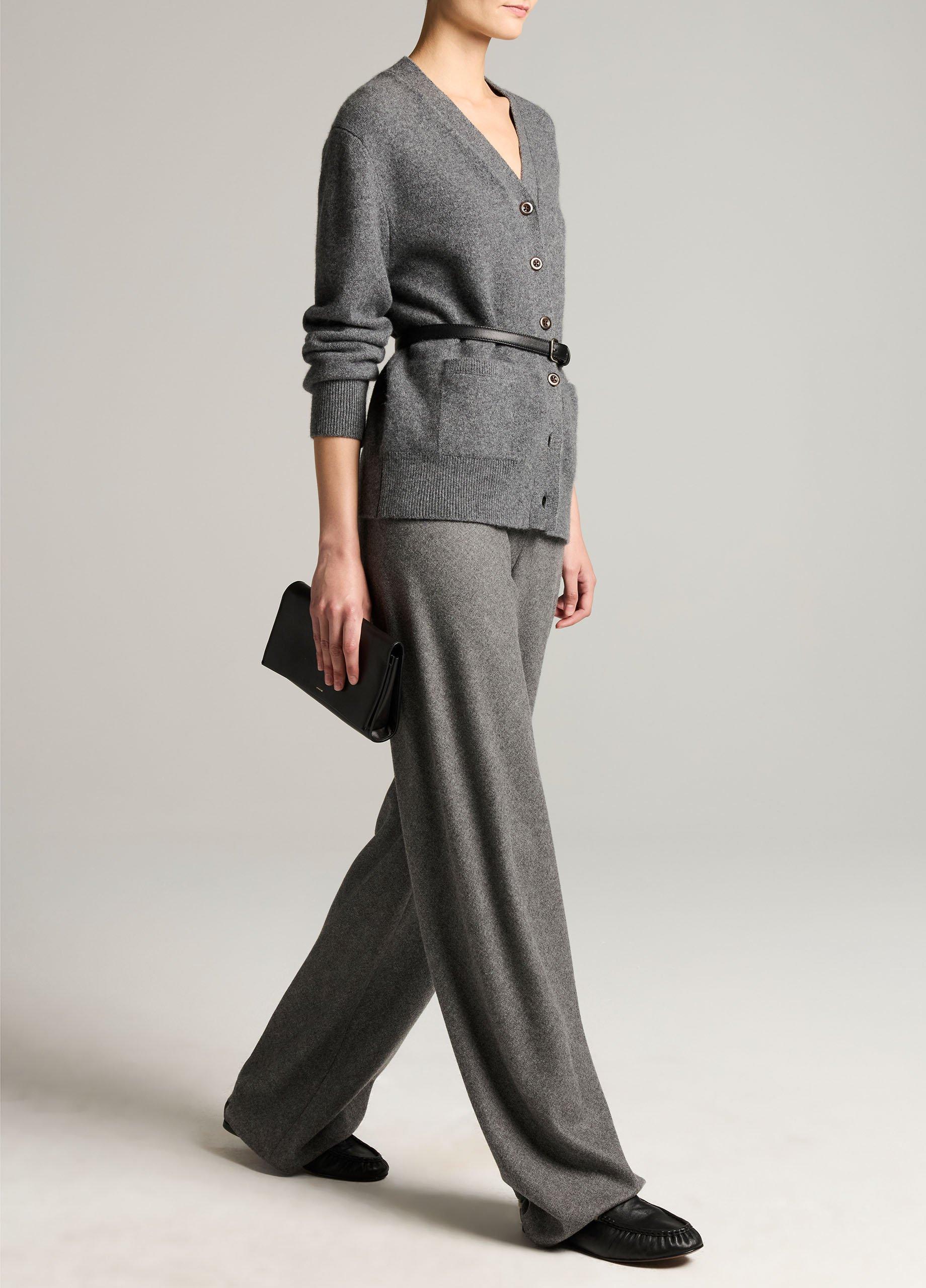 Colette High-Rise Italian Wool-Blend Flannel Bias Pant image number 1