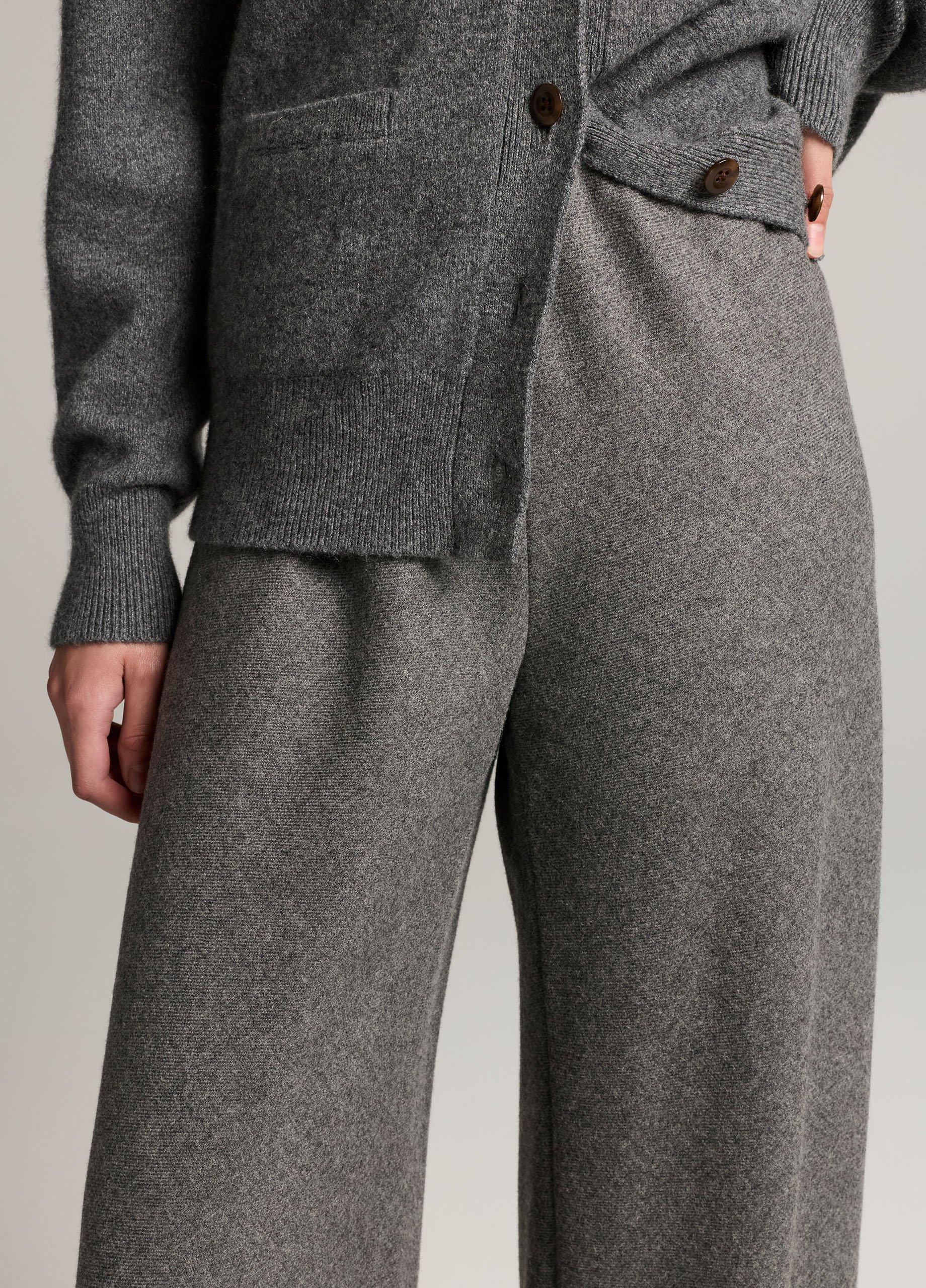 Colette High-Rise Italian Wool-Blend Flannel Bias Pant image number 3