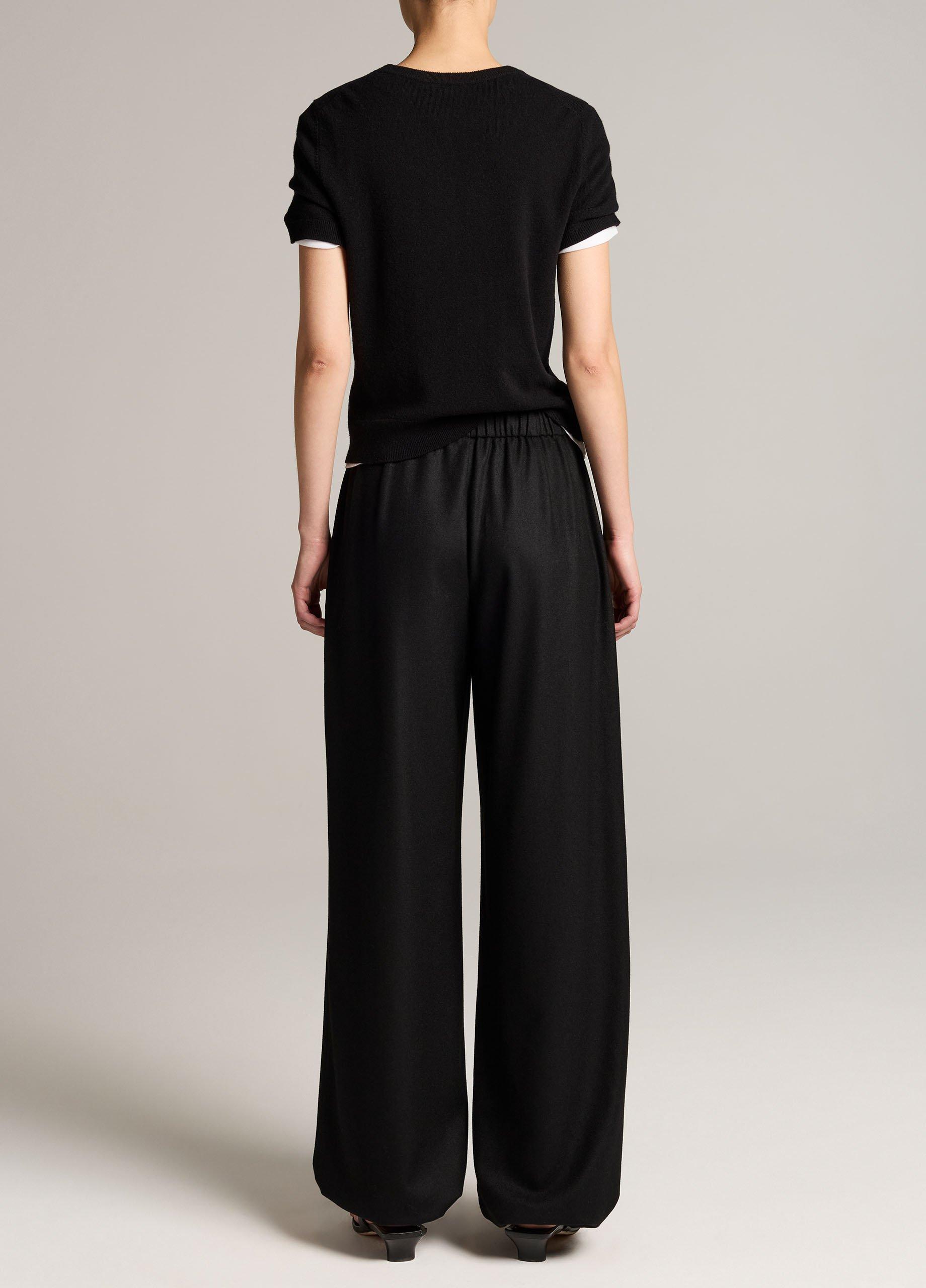 Italian Wool-Blend Flannel Drawstring Pant image number 2