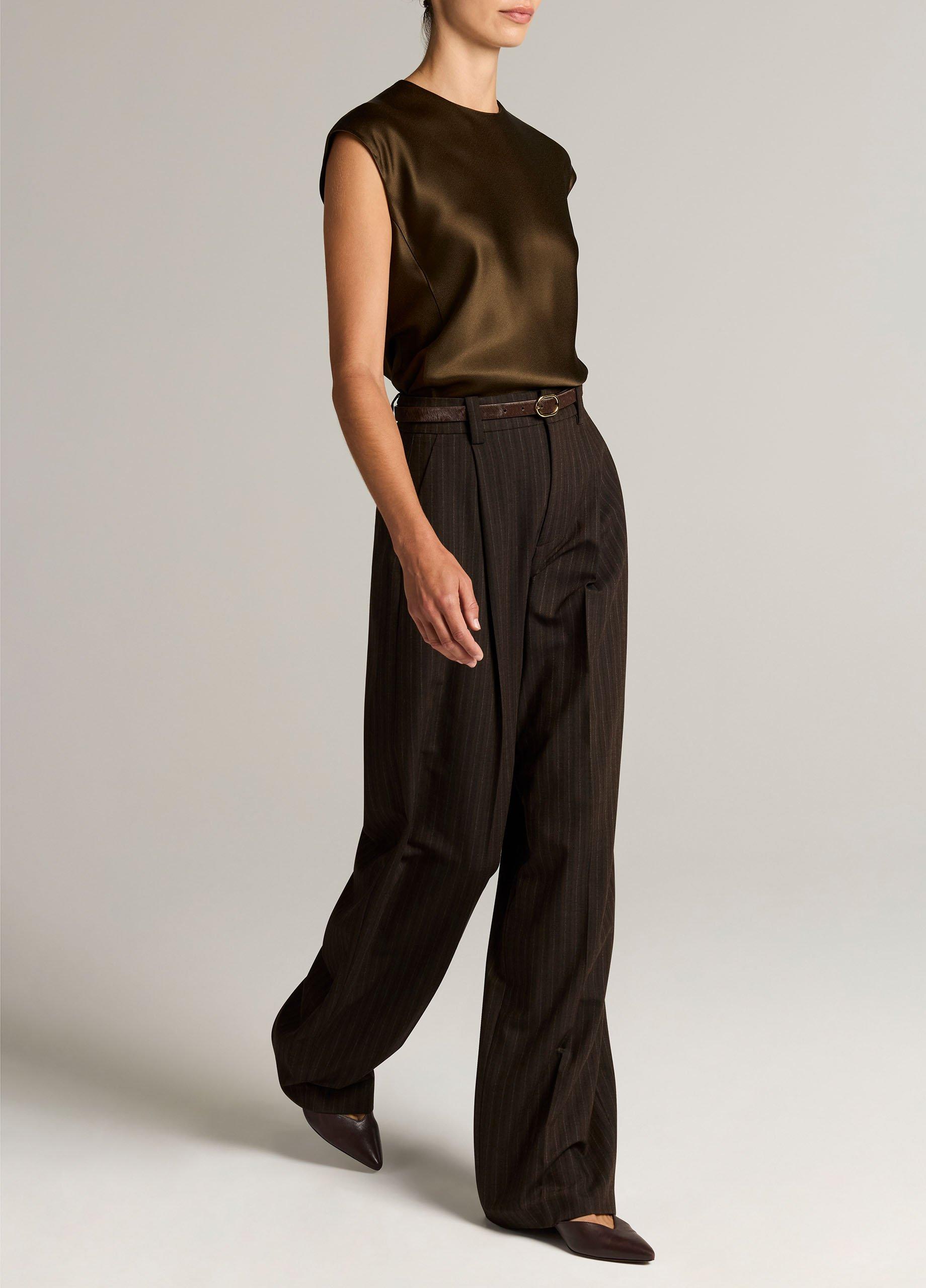 Striped High-Waist Wide-Leg Trouser image number 1