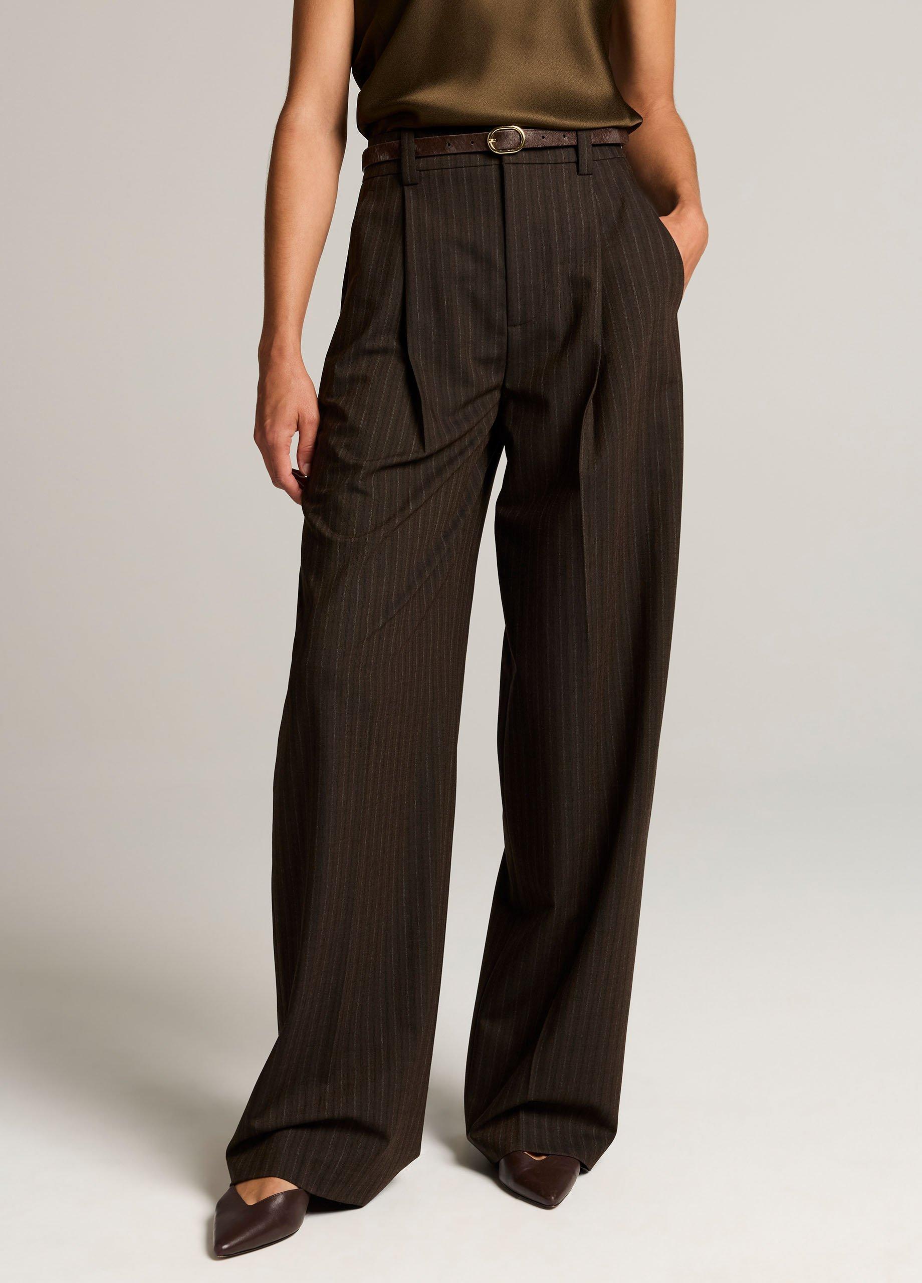 Striped High-Waist Wide-Leg Trouser image number 3