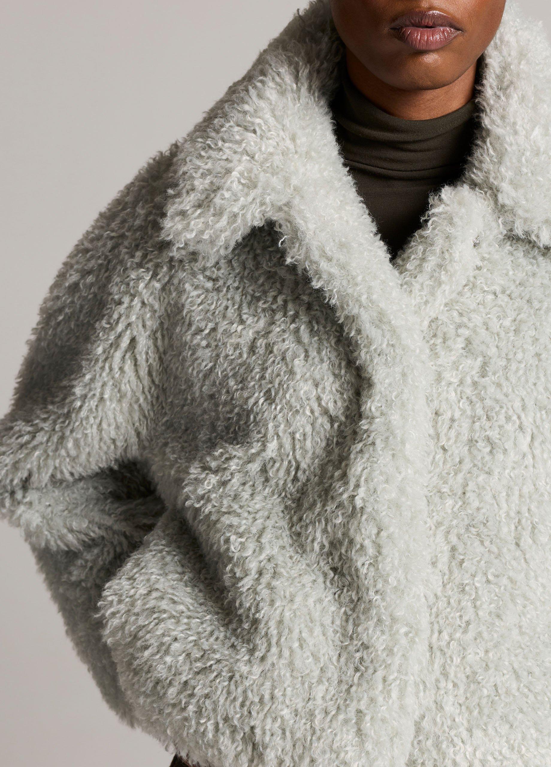 Faux-Fur Cropped Jacket image number 1