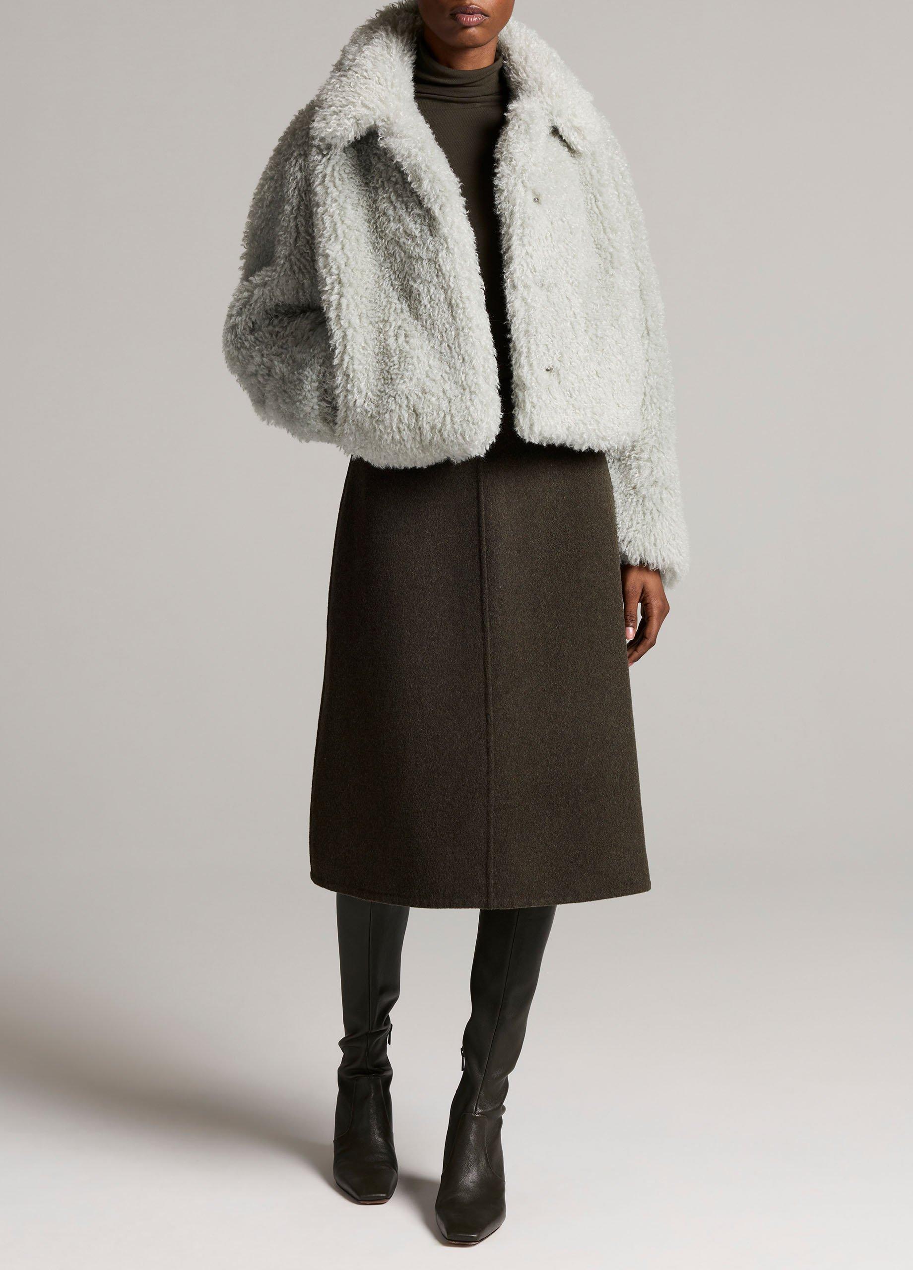 Faux-Fur Cropped Jacket image number 3
