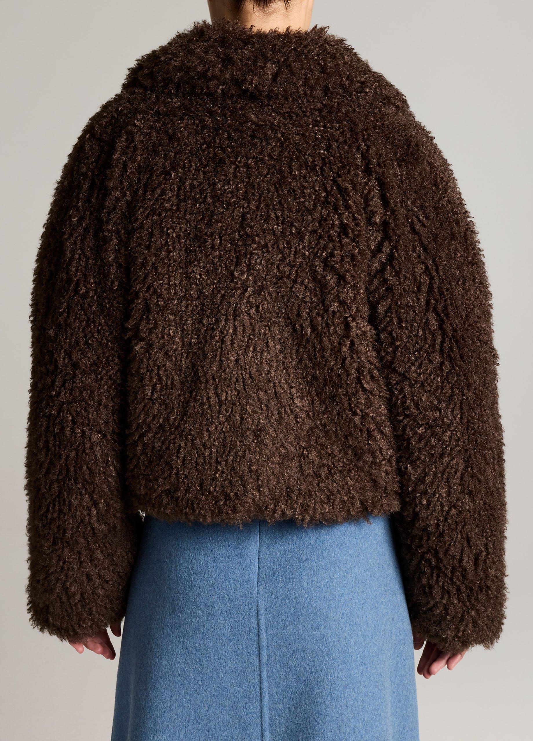 Faux-Fur Cropped Jacket image number 2