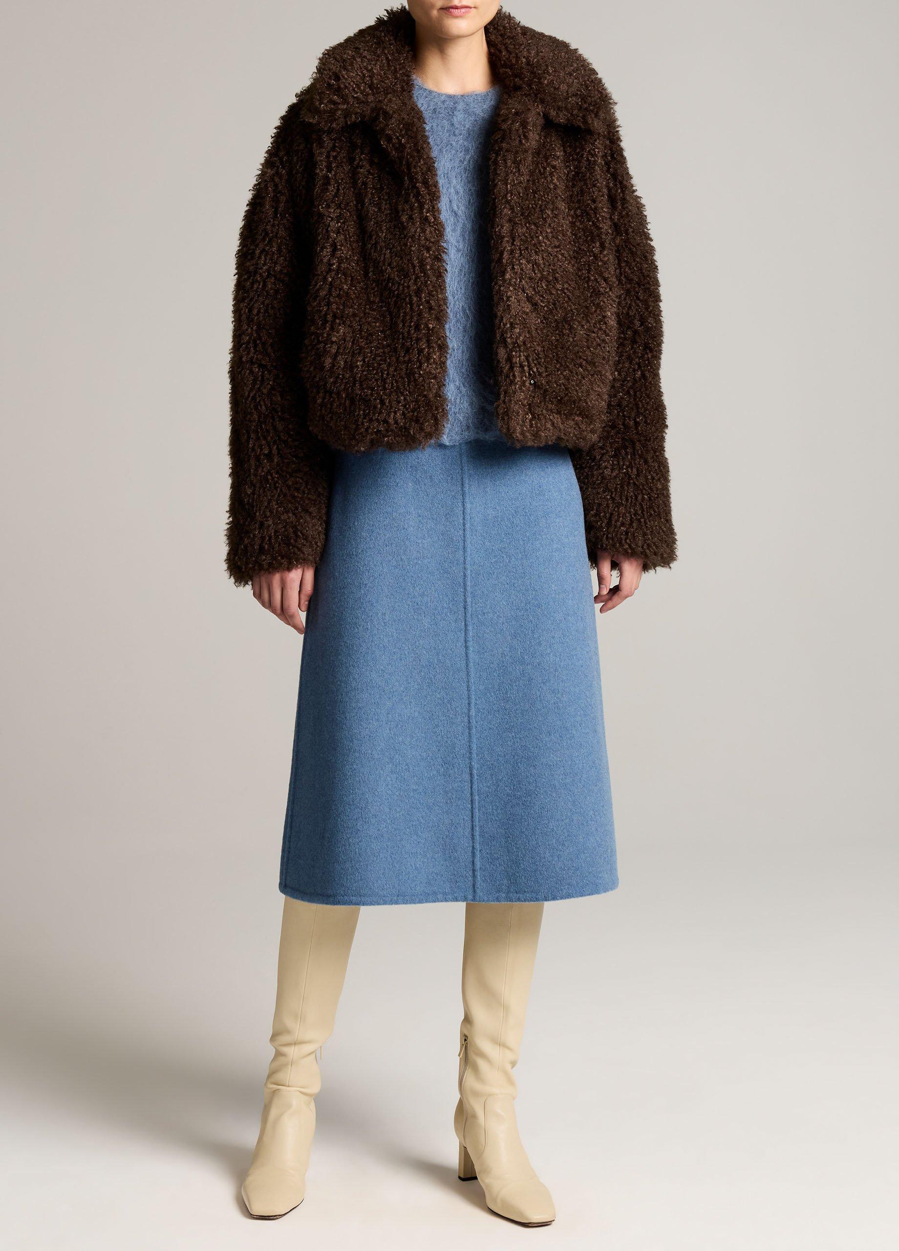 Faux-Fur Cropped Jacket image number 3