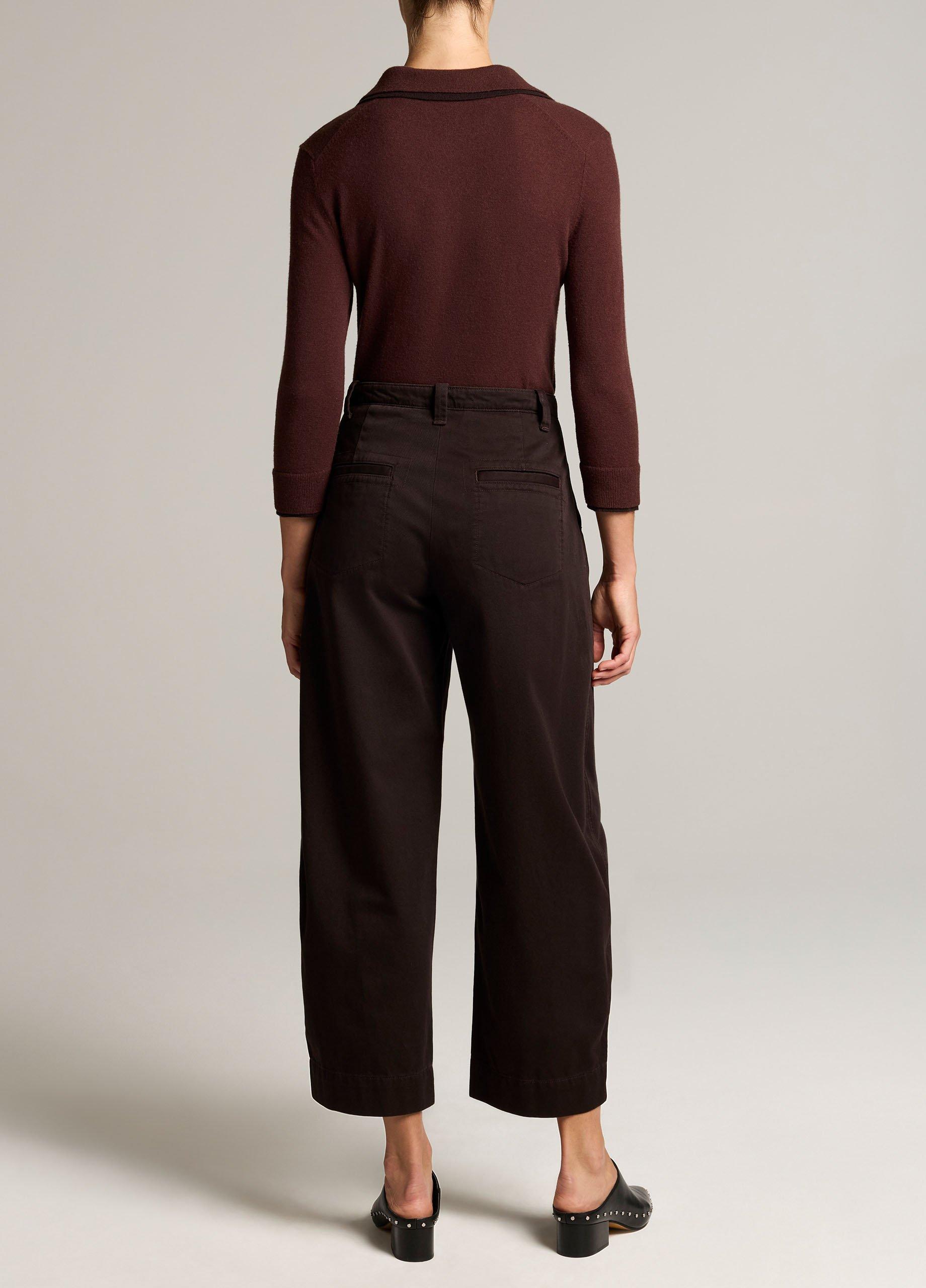 Washed Cotton Twill Mid-Rise Utility Pant image number 2