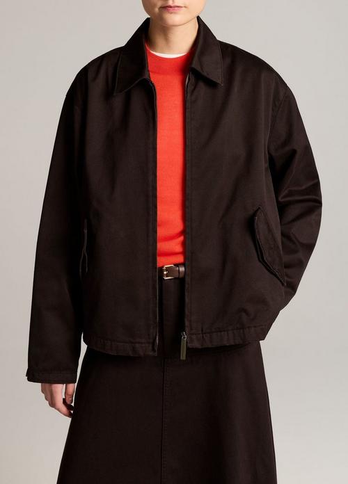 Washed Cotton Twill Jacket