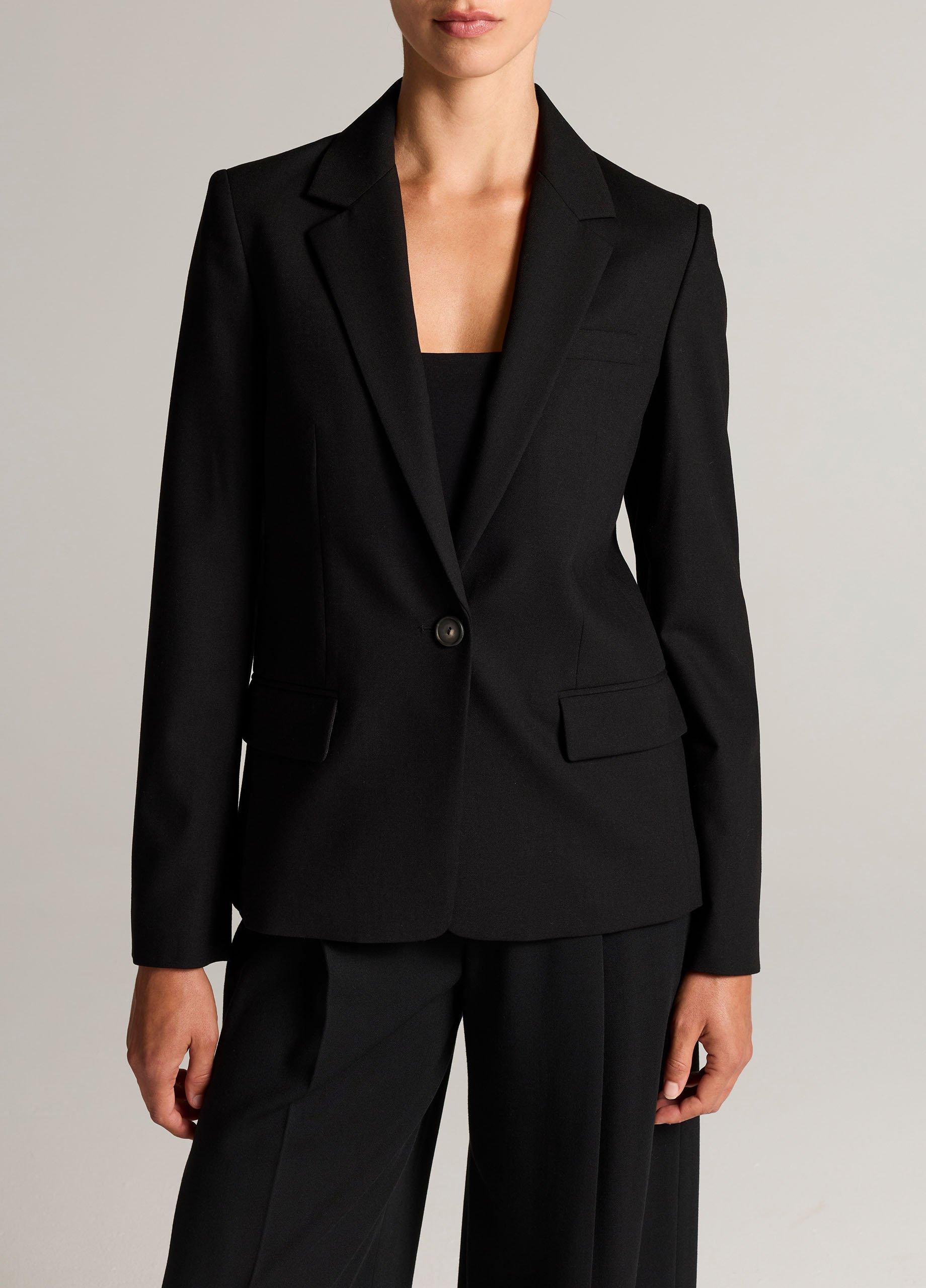 Structured Peak-Lapel Blazer image number 0