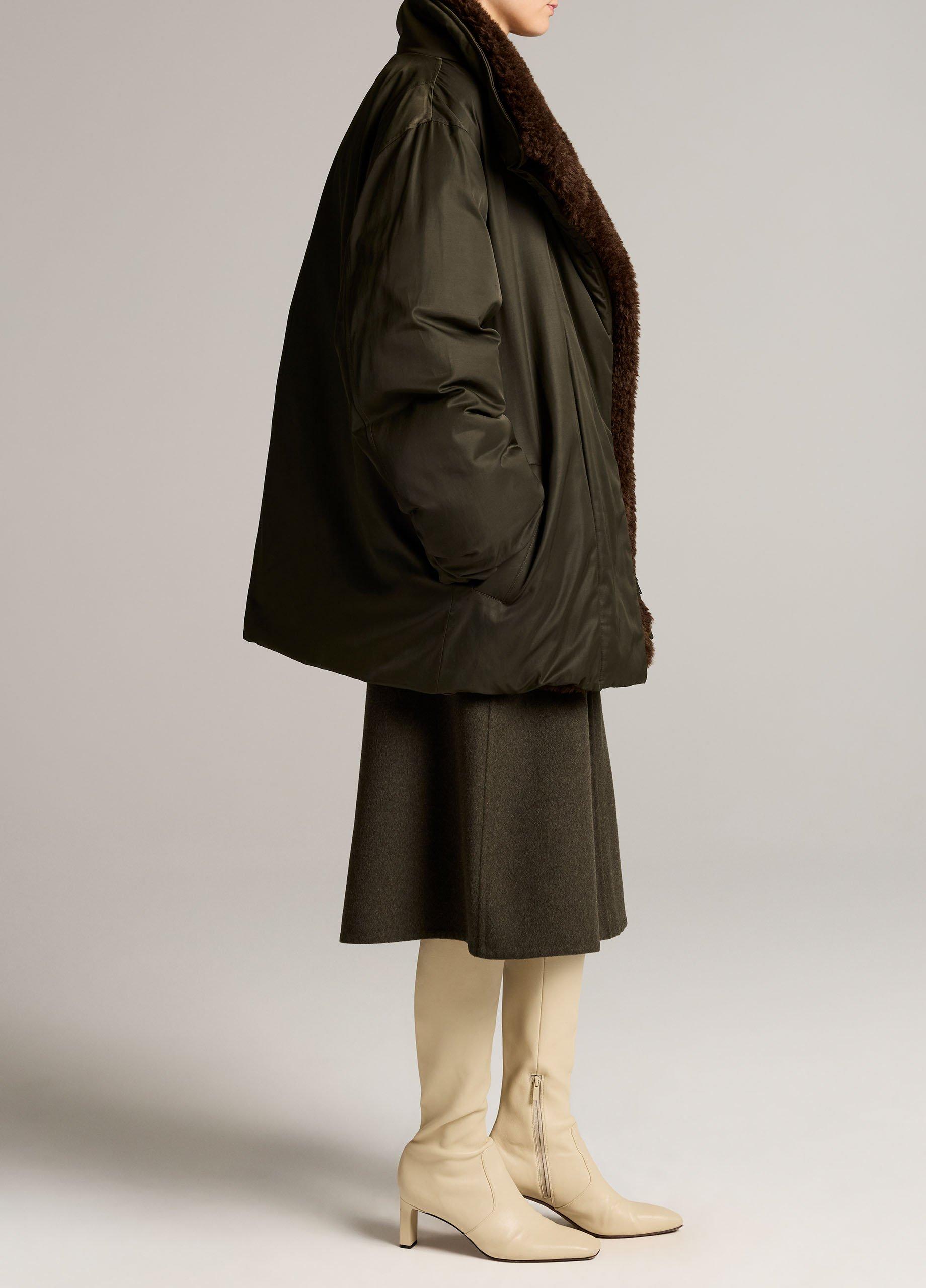 Faux-Fur-Lined Puffer Coat image number 1