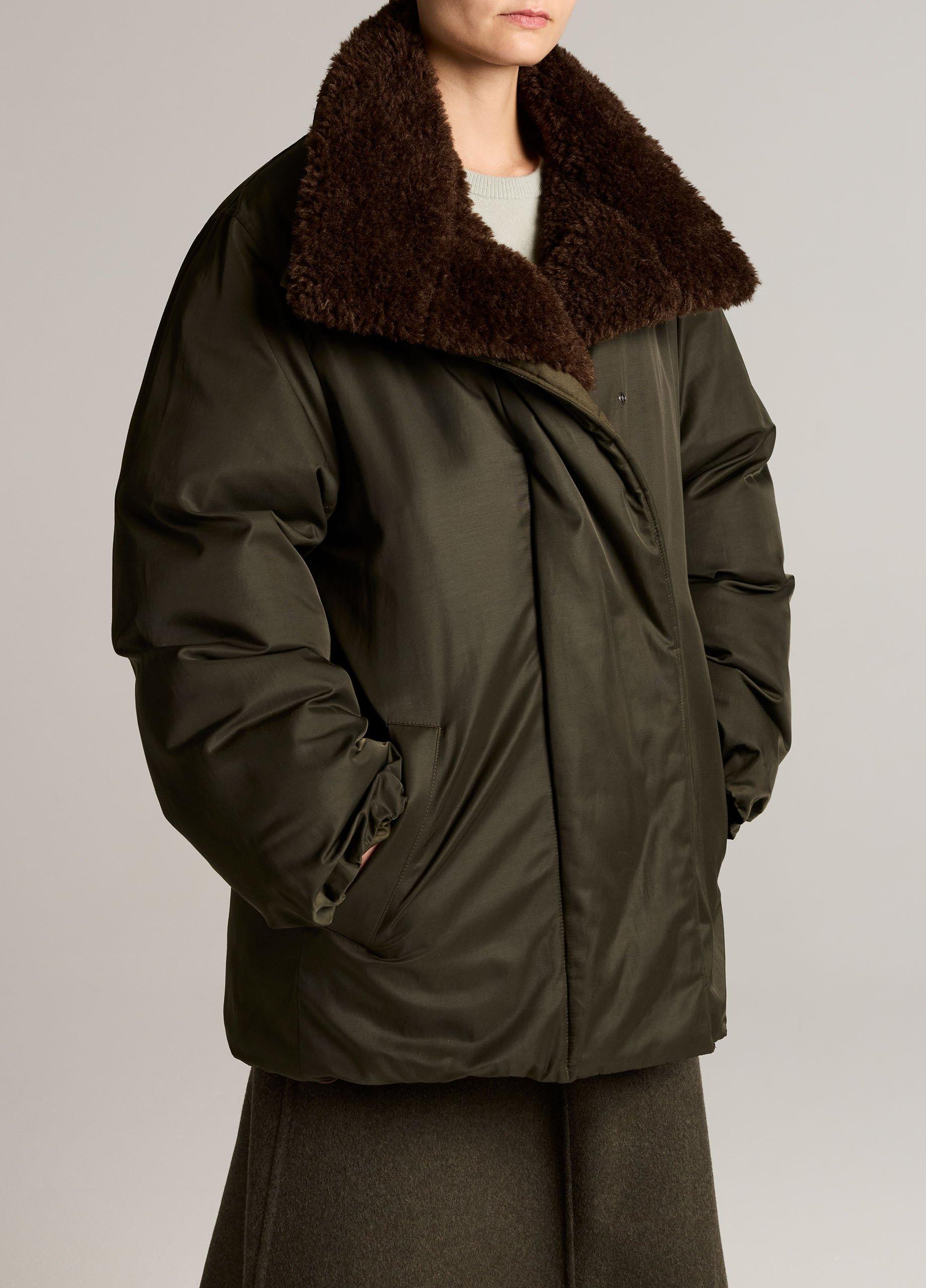 Faux-Fur-Lined Puffer Coat image number 3