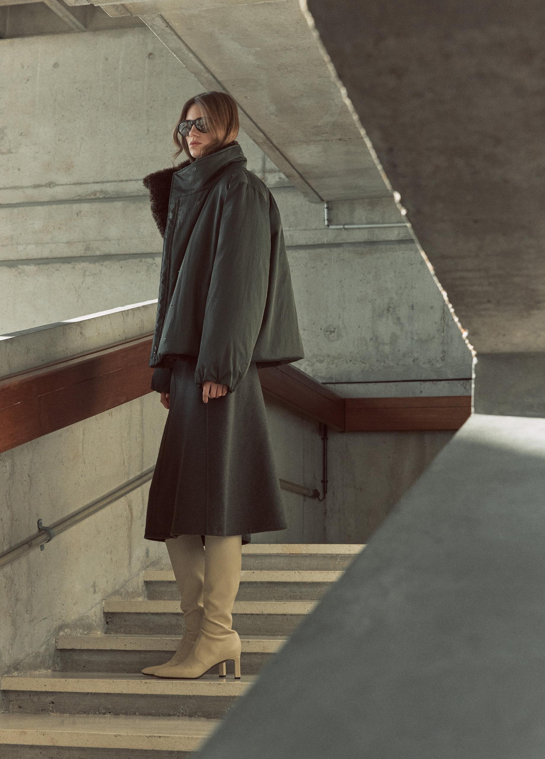 Faux-Fur-Lined Puffer Coat image number 4