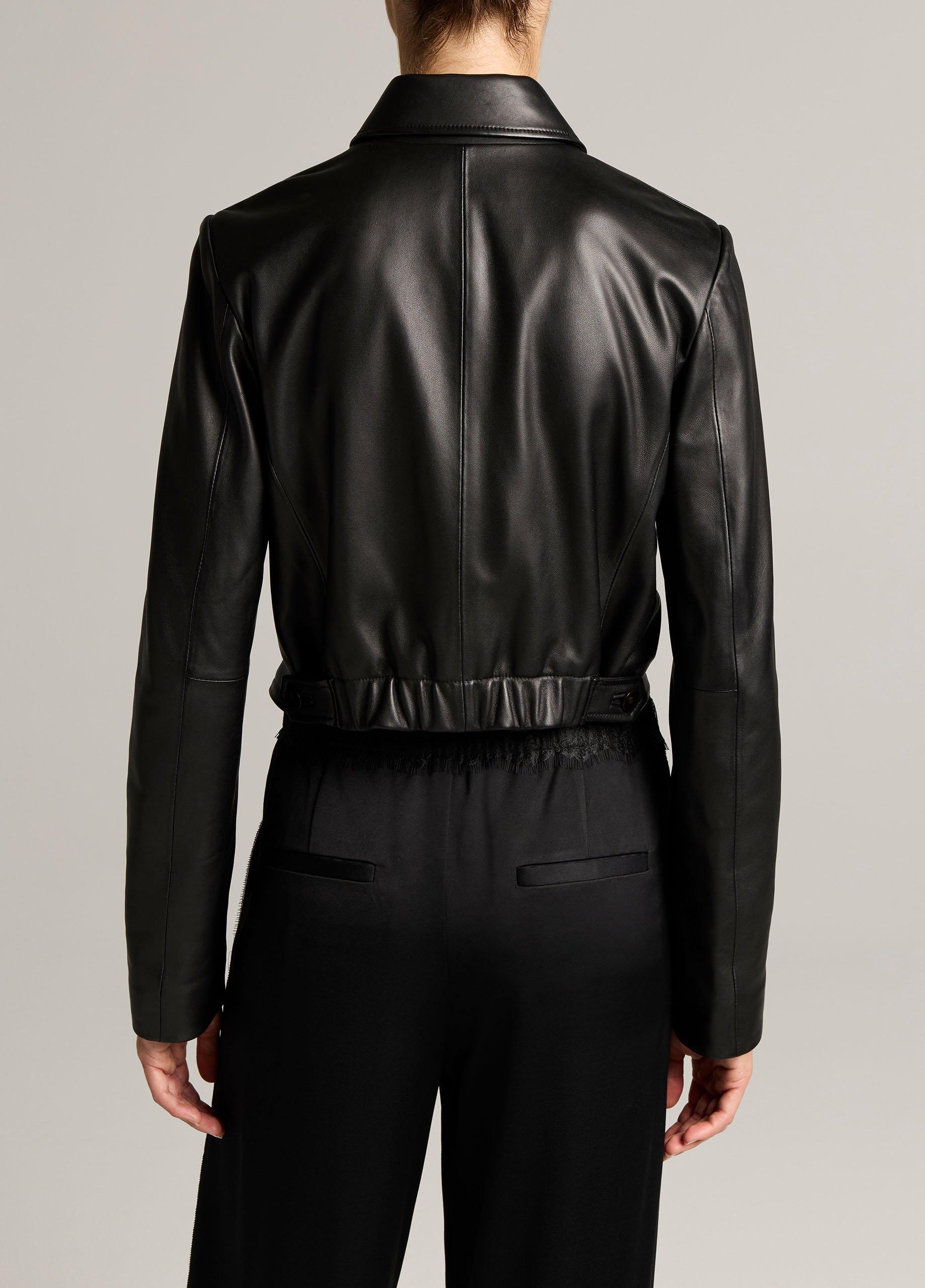 Leather Cropped Jacket image number 2