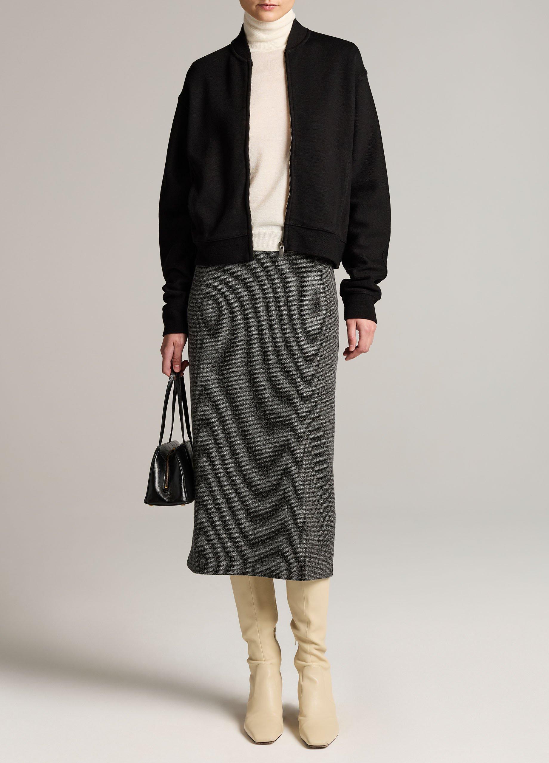 Ponte Knit Bomber Jacket image number 3