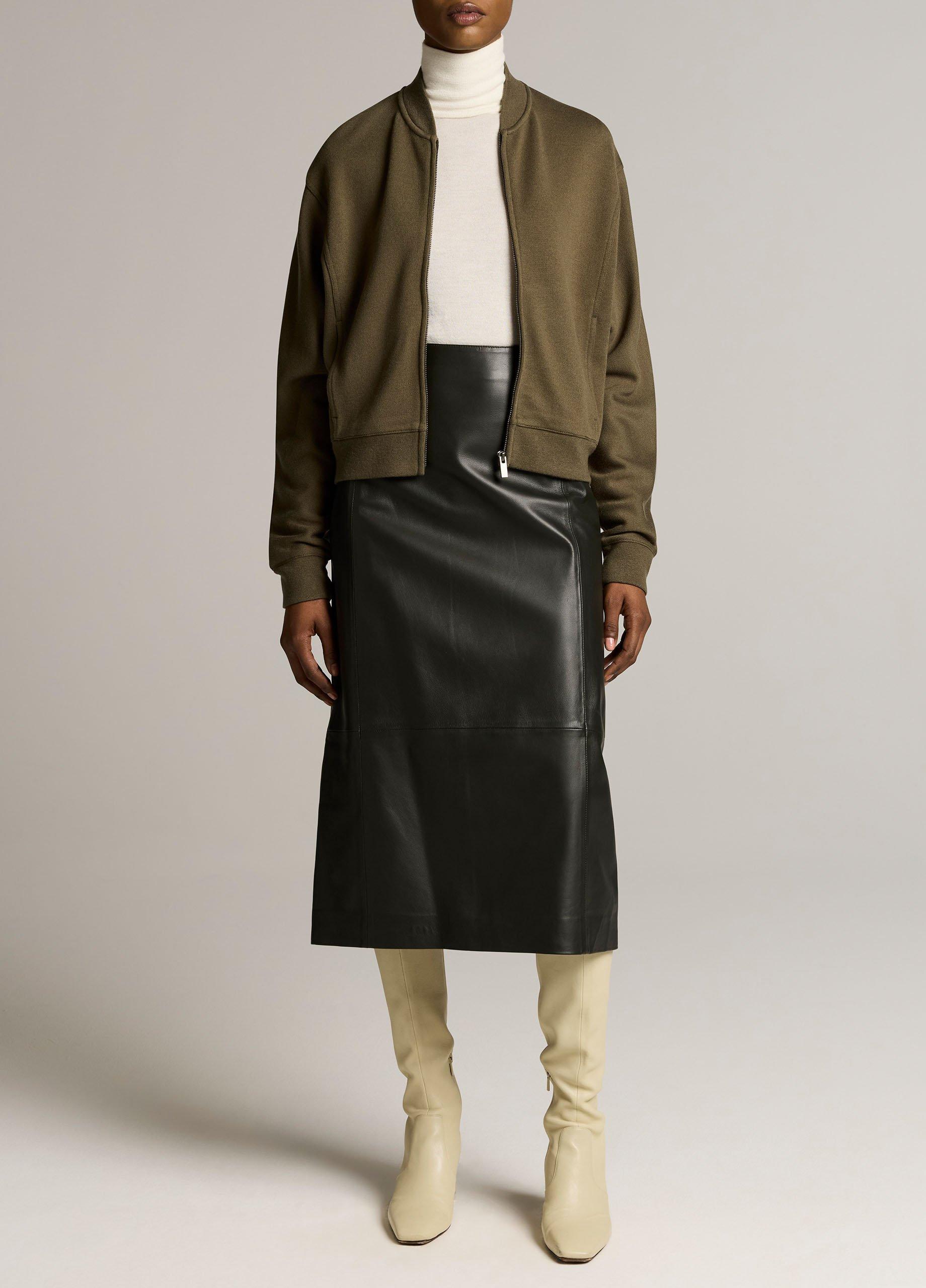 Ponte Knit Bomber Jacket image number 3