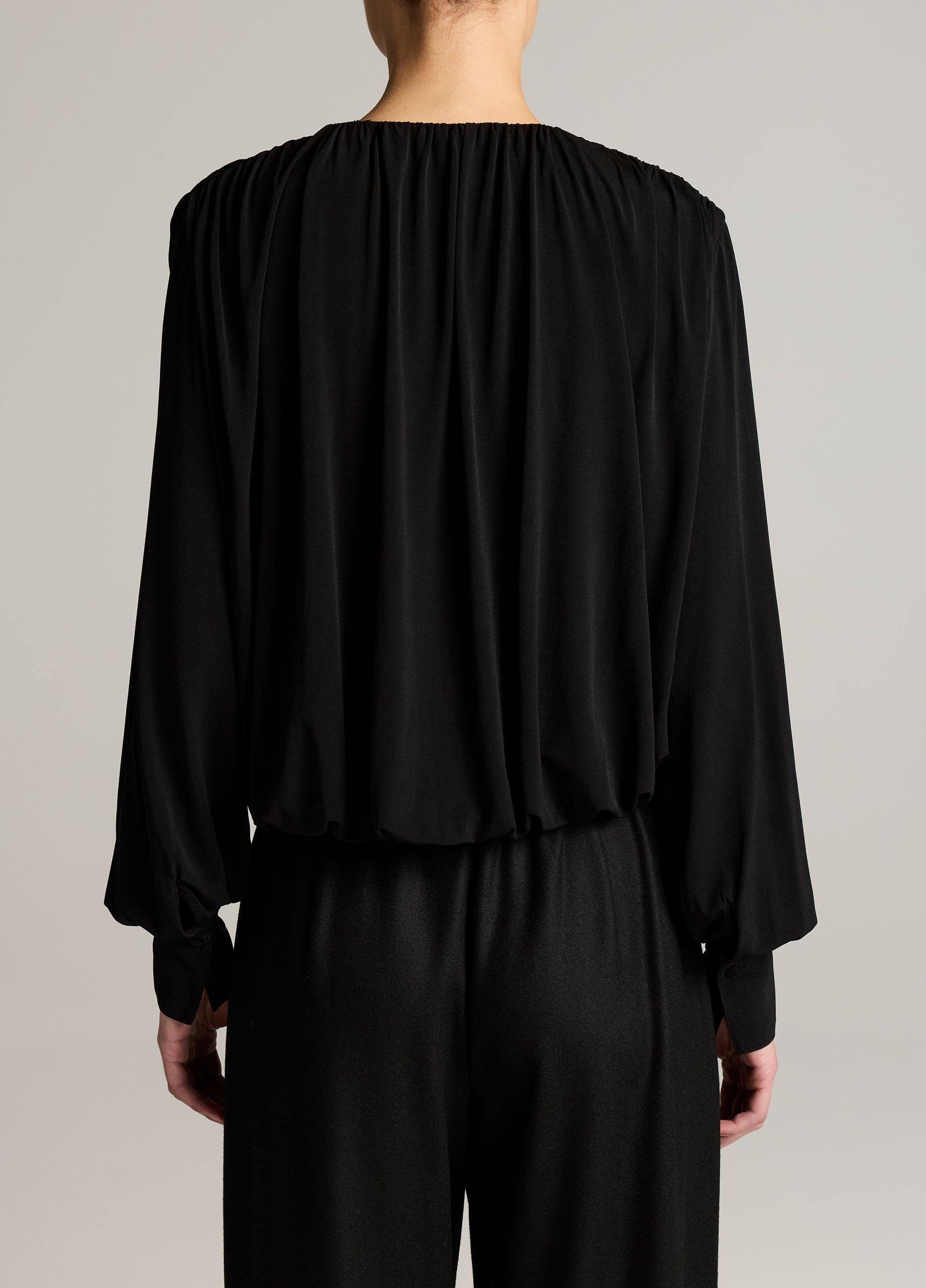 Matte Jersey V-Neck Bubble Top image number 2