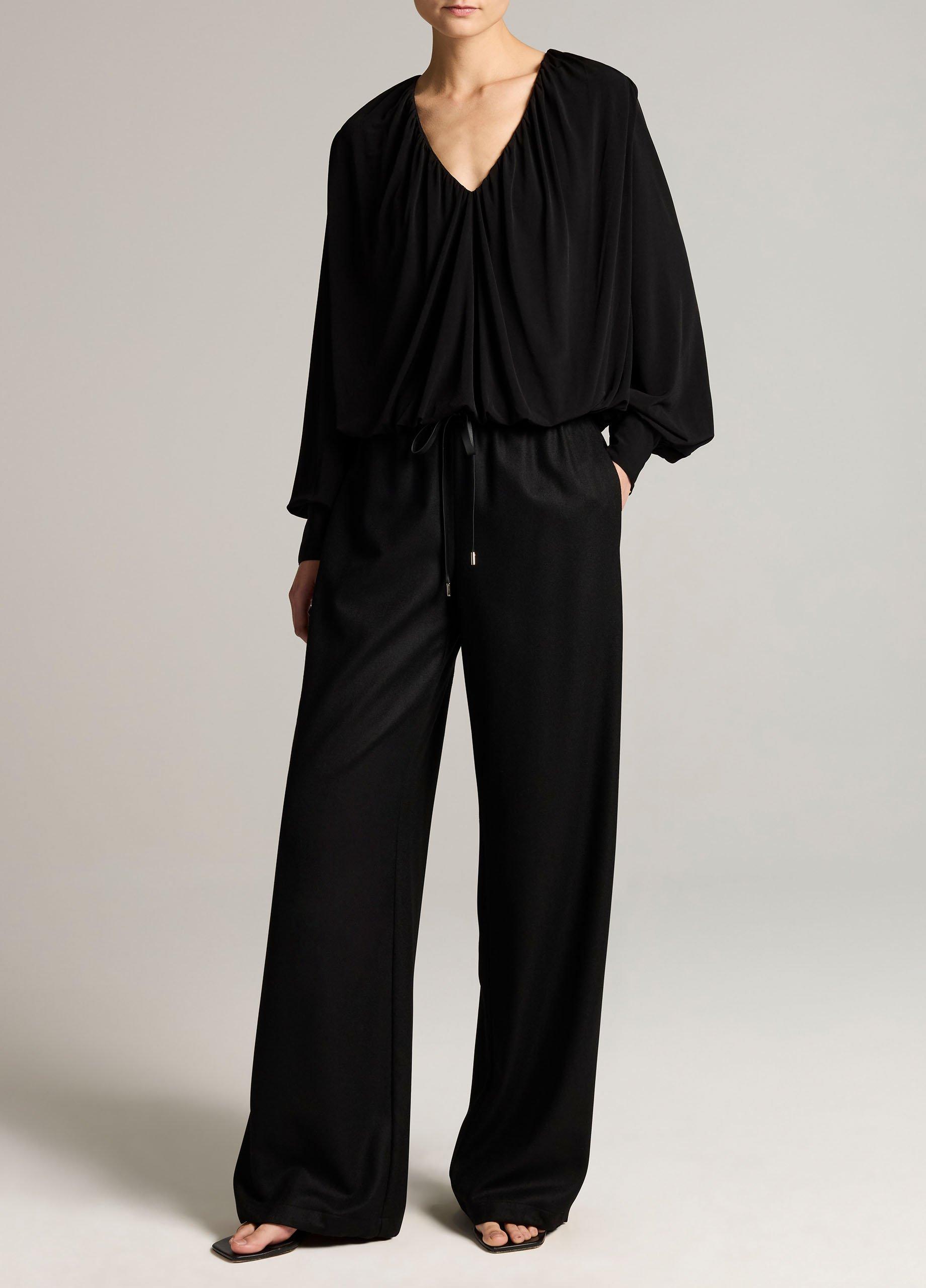 Matte Jersey V-Neck Bubble Top image number 3