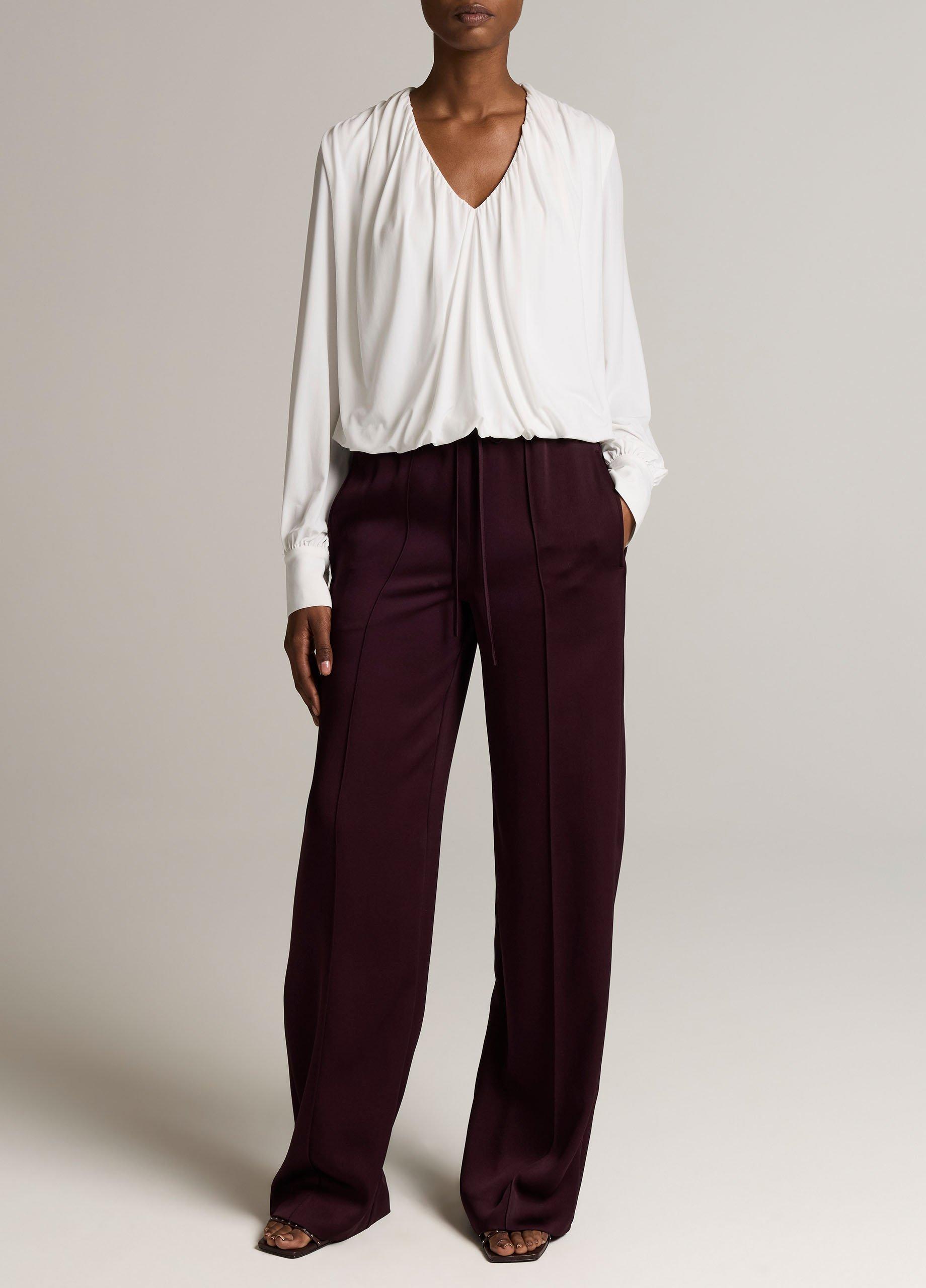 Matte Jersey V-Neck Bubble Top image number 3