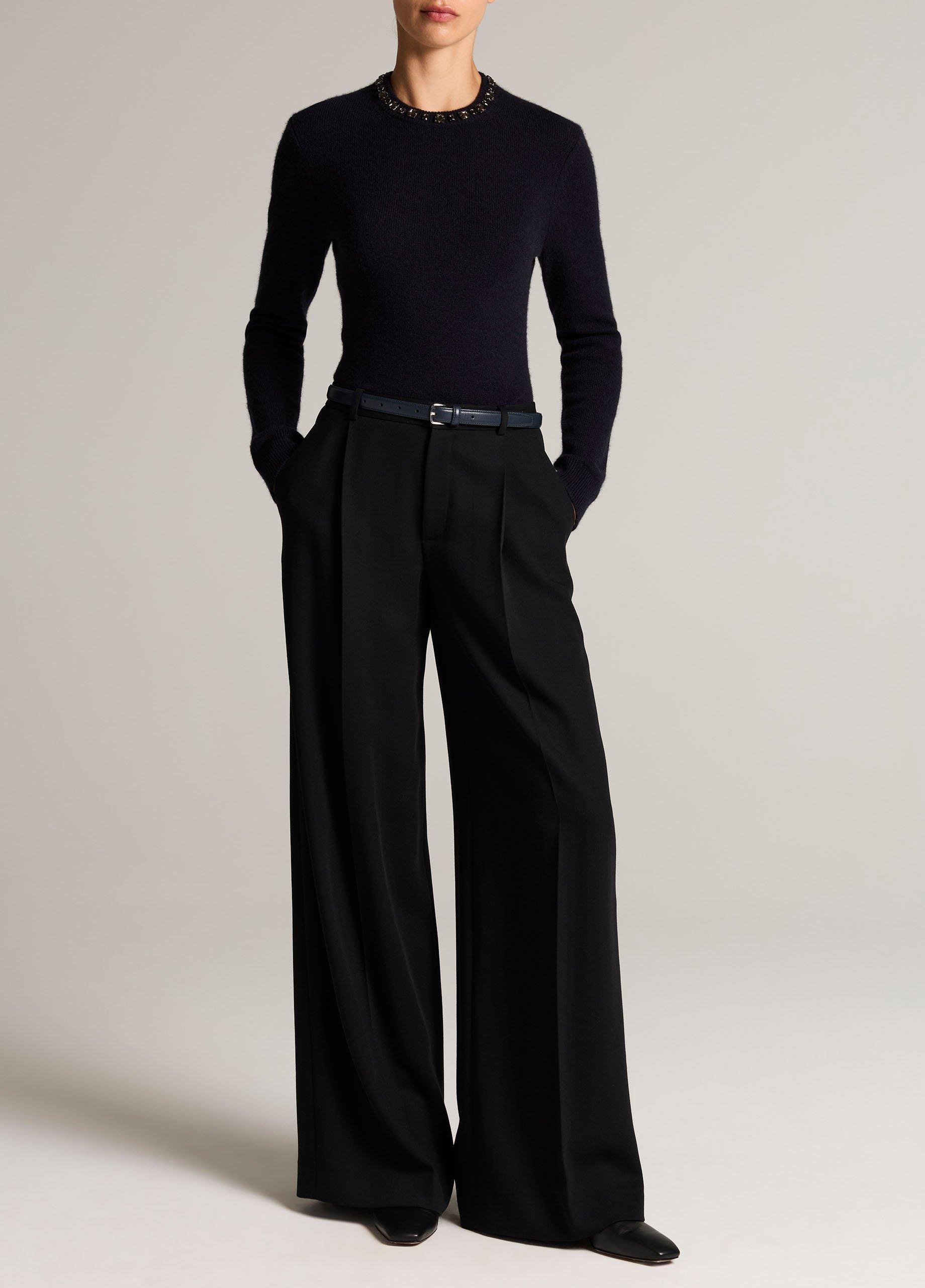 Gem-Embellished Wool & Cashmere-Blend Sweater image number 3