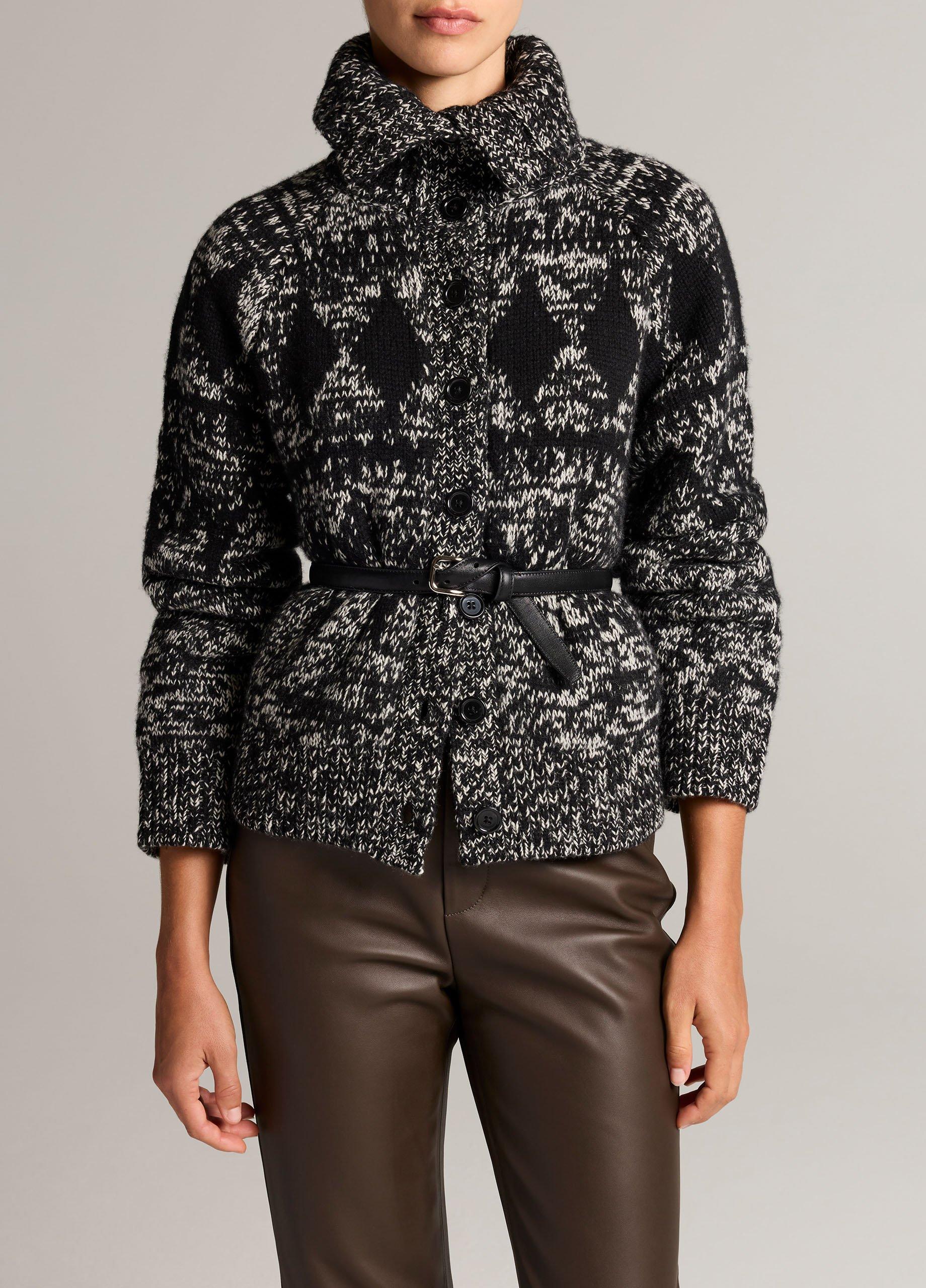Marled Fair Isle Wool-Blend Boxy Cardigan image number 0