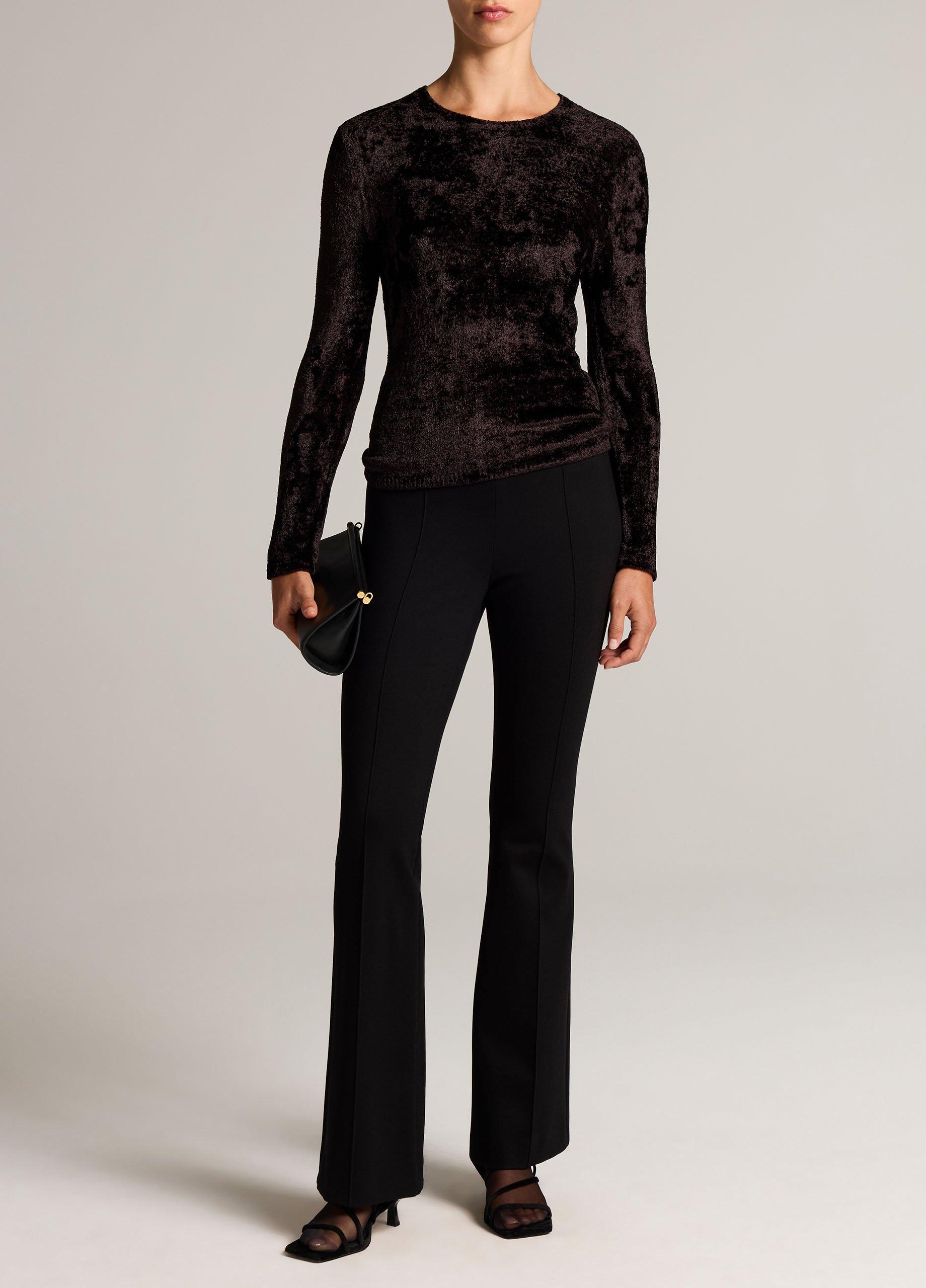 Velvet Eyelash Crew Neck Sweater image number 3