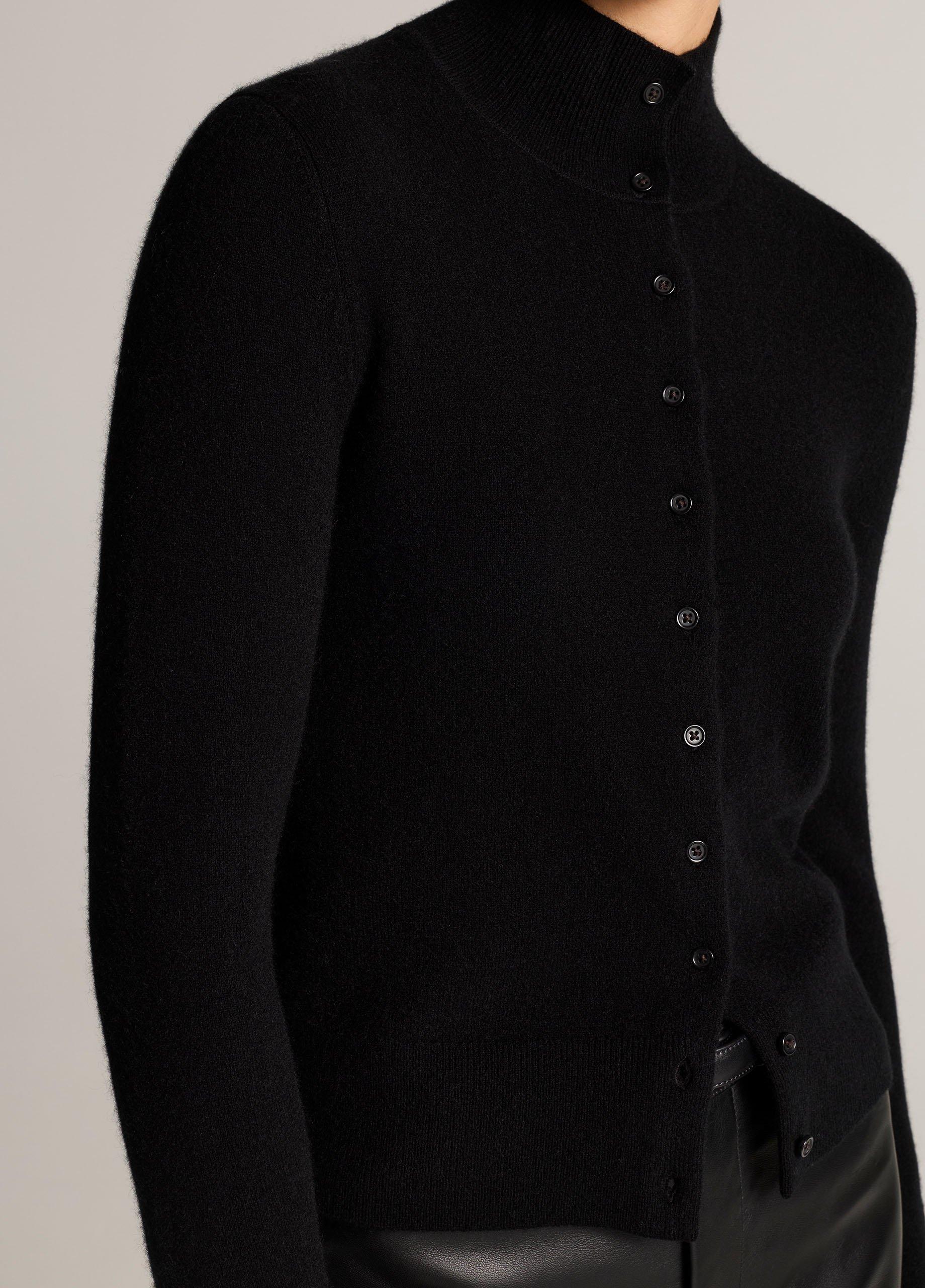 Wool & Cashmere-Blend Turtleneck Cardigan image number 1