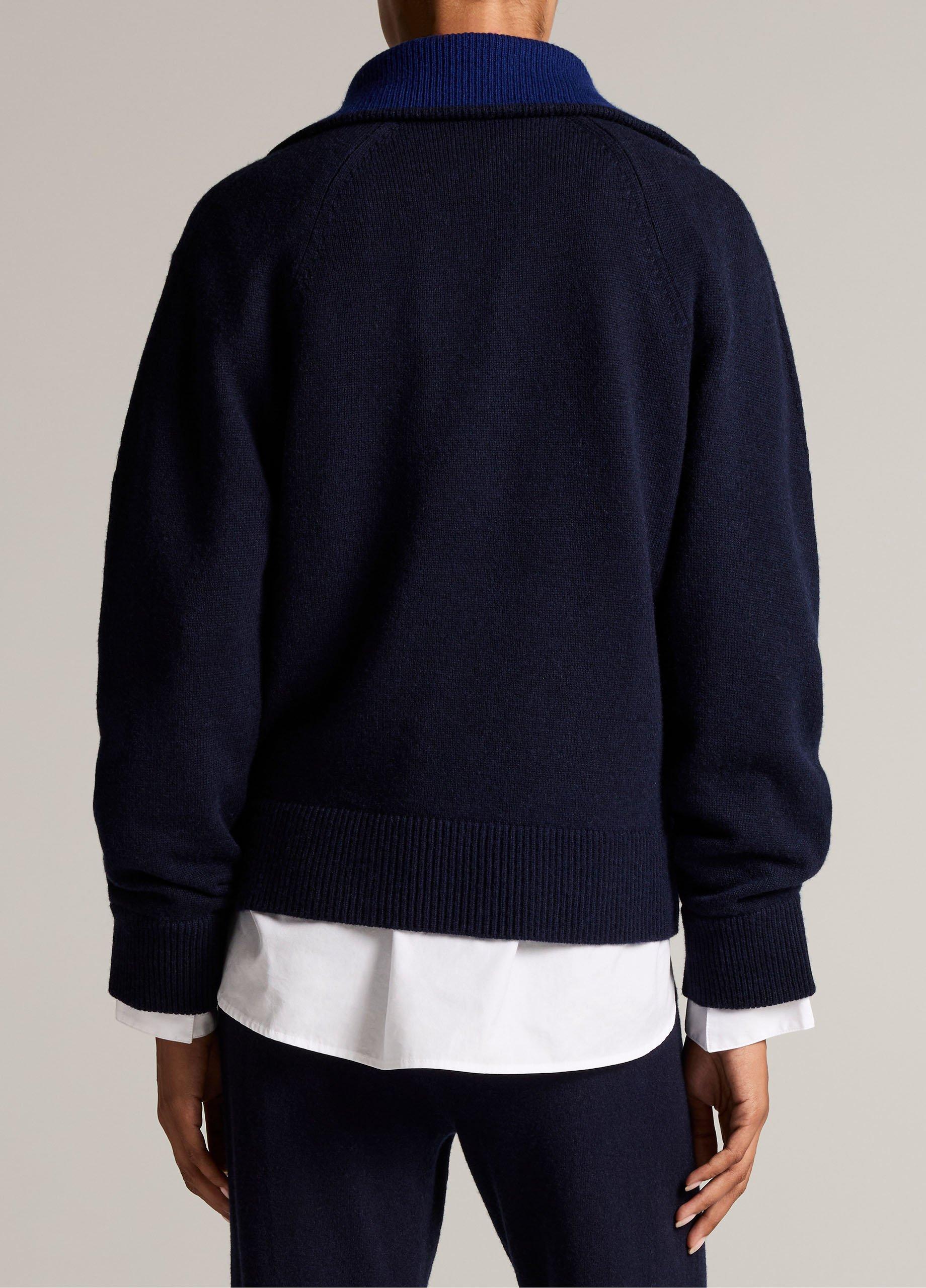 Wool-Cashmere Half-Zip Sweater image number 2