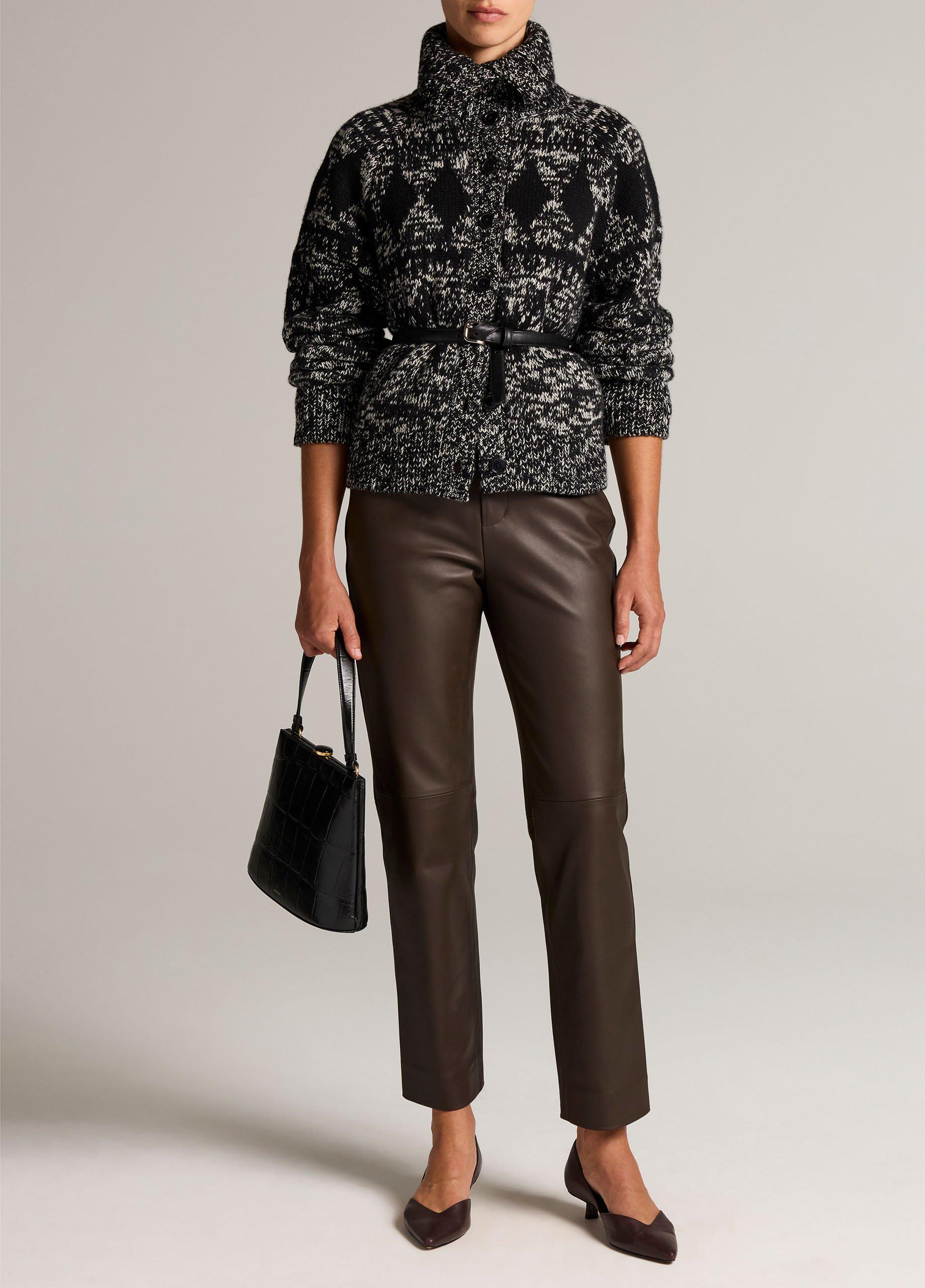Leather Straight-Leg Trouser image number 0