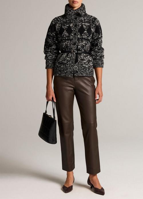 Leather Straight-Leg Trouser