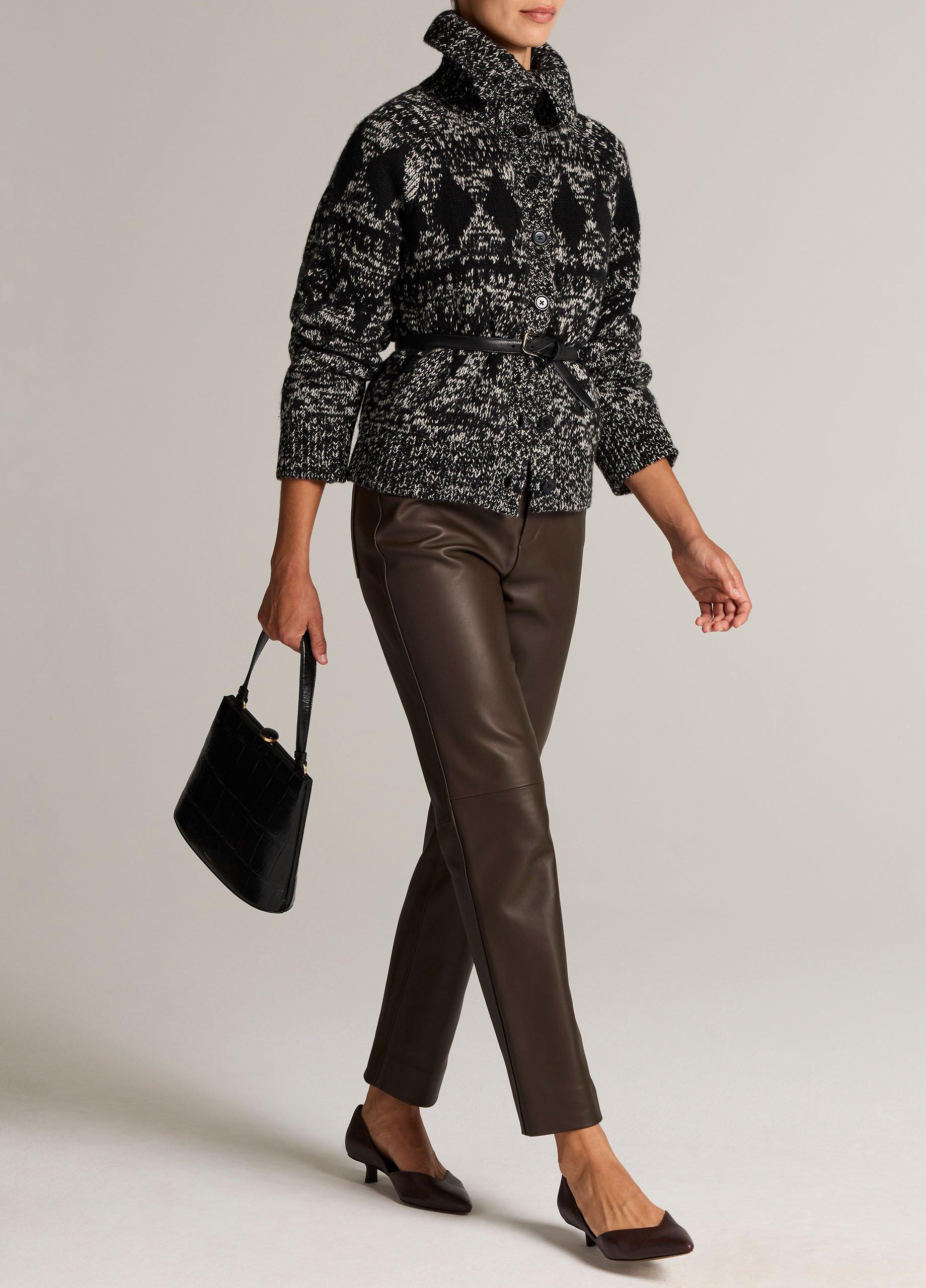 Leather Straight-Leg Trouser image number 1
