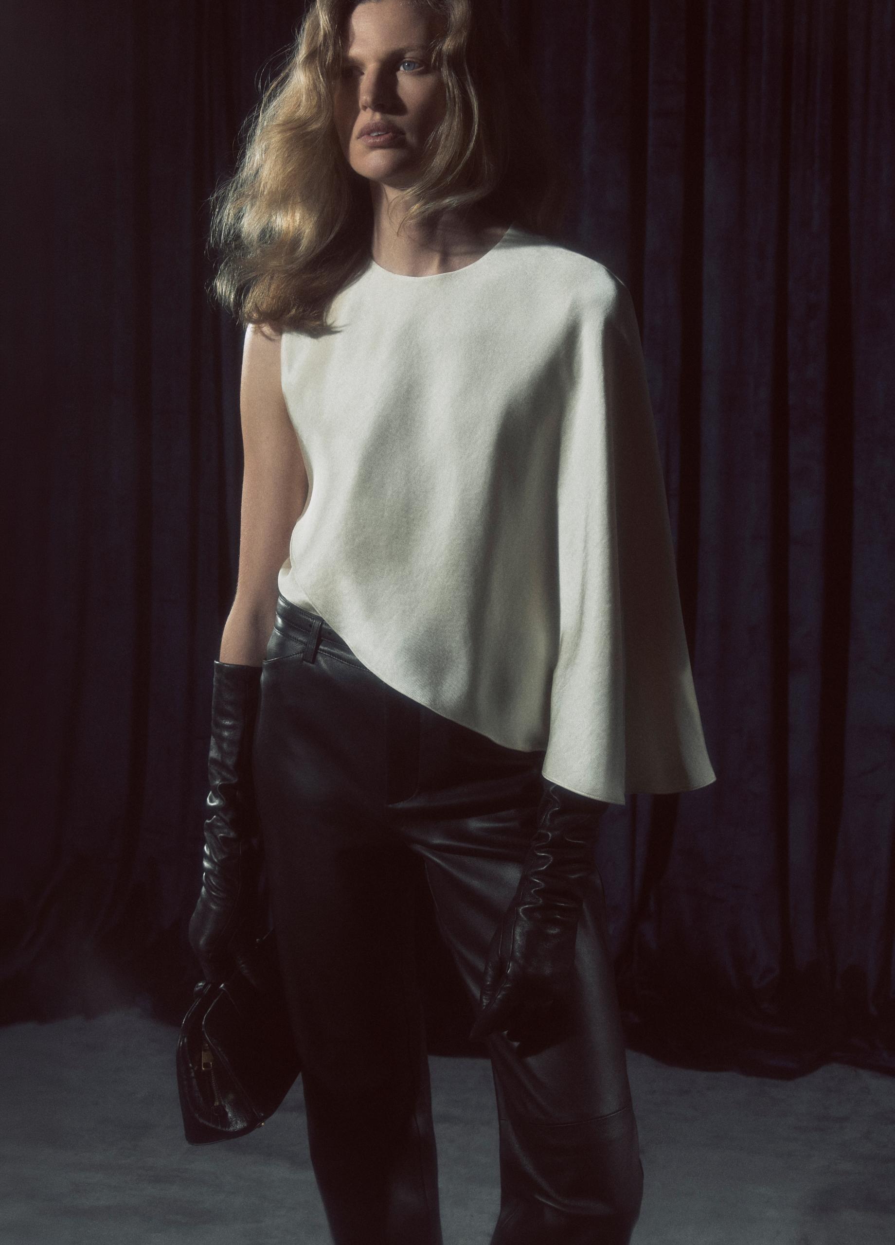 Leather Straight-Leg Trouser image number 5
