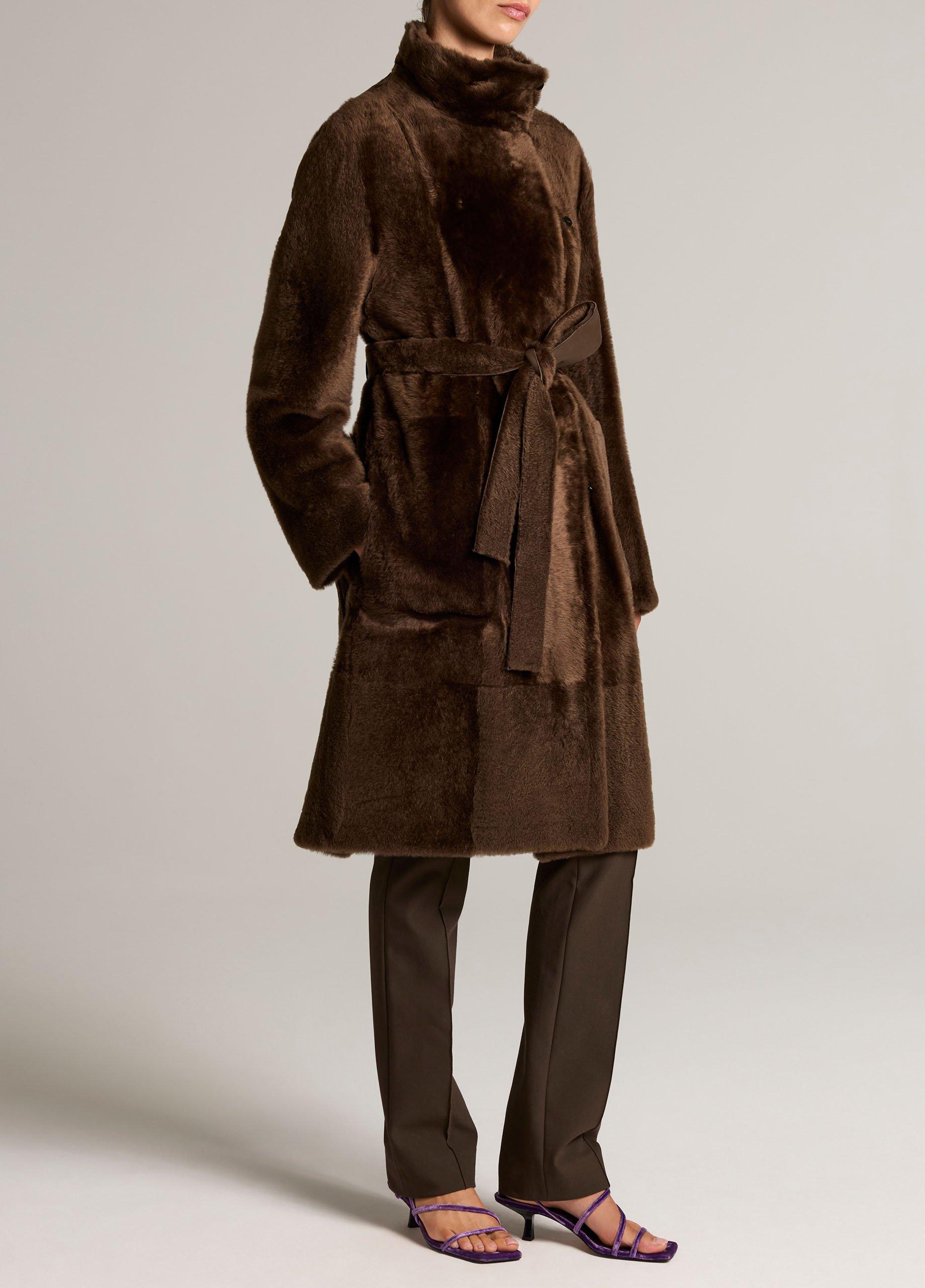 Reversible Shearling Coat image number 1