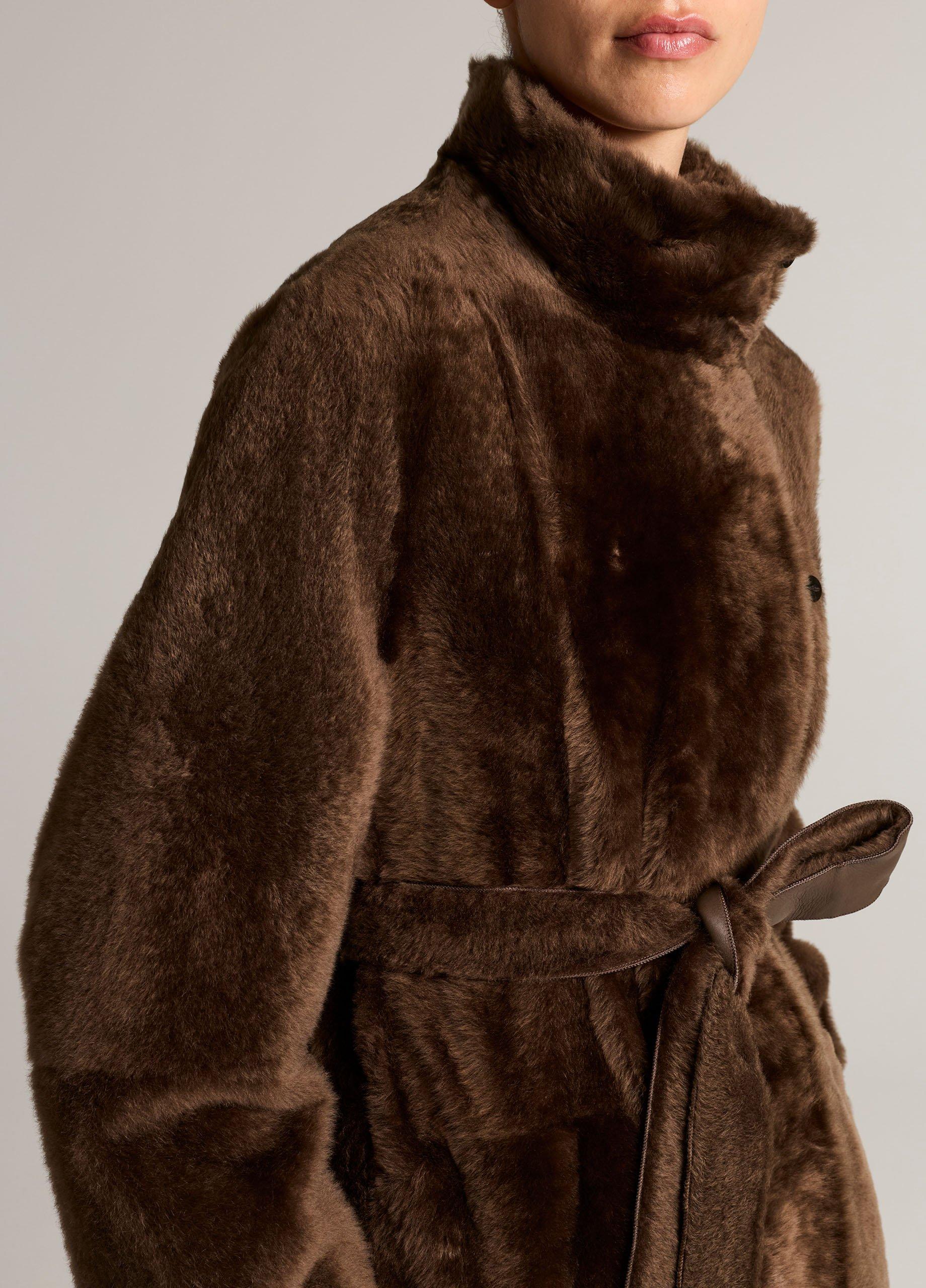 Reversible Shearling Coat image number 3