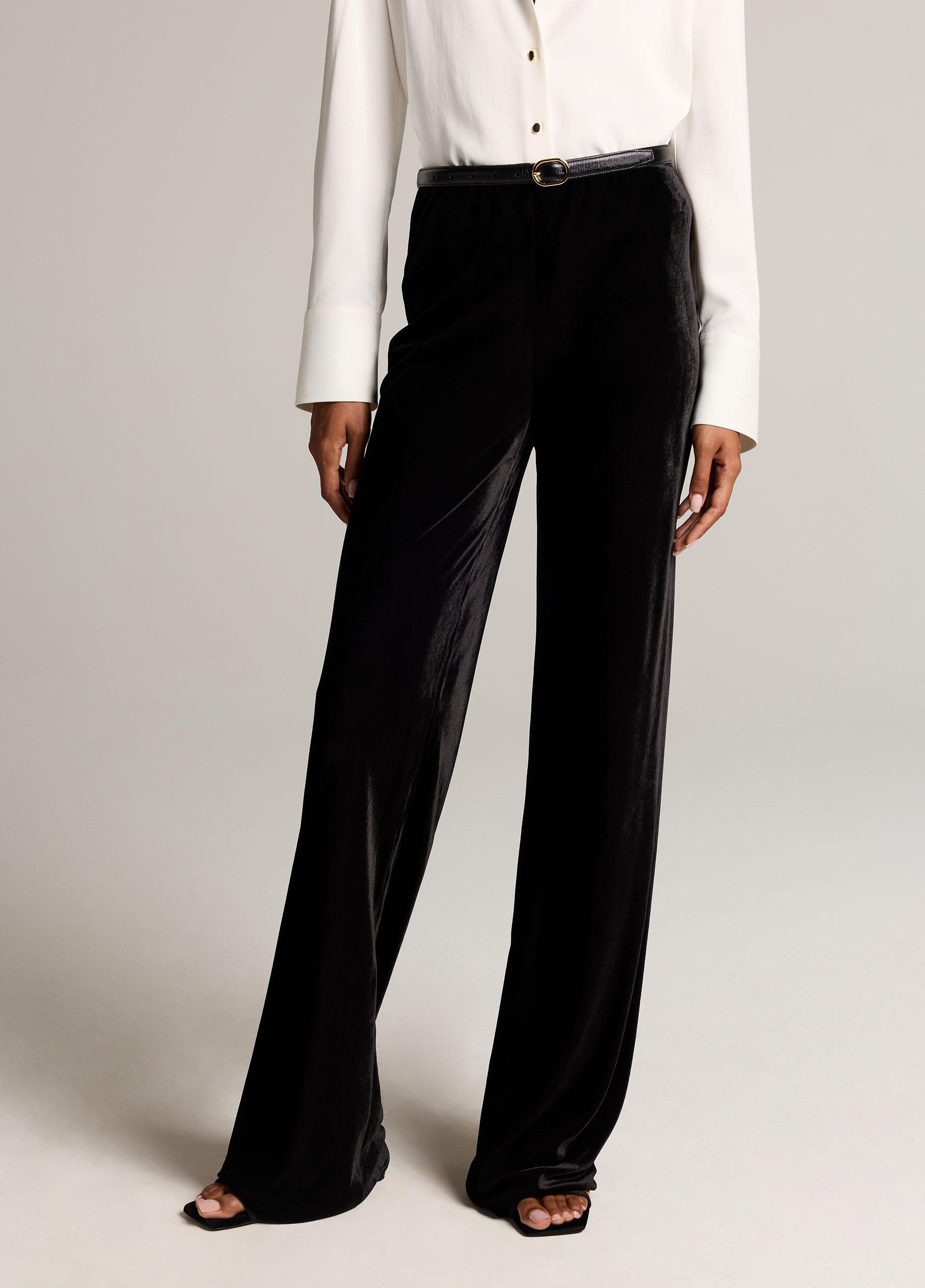 Colette High-Rise Velvet Bias Pant image number 3