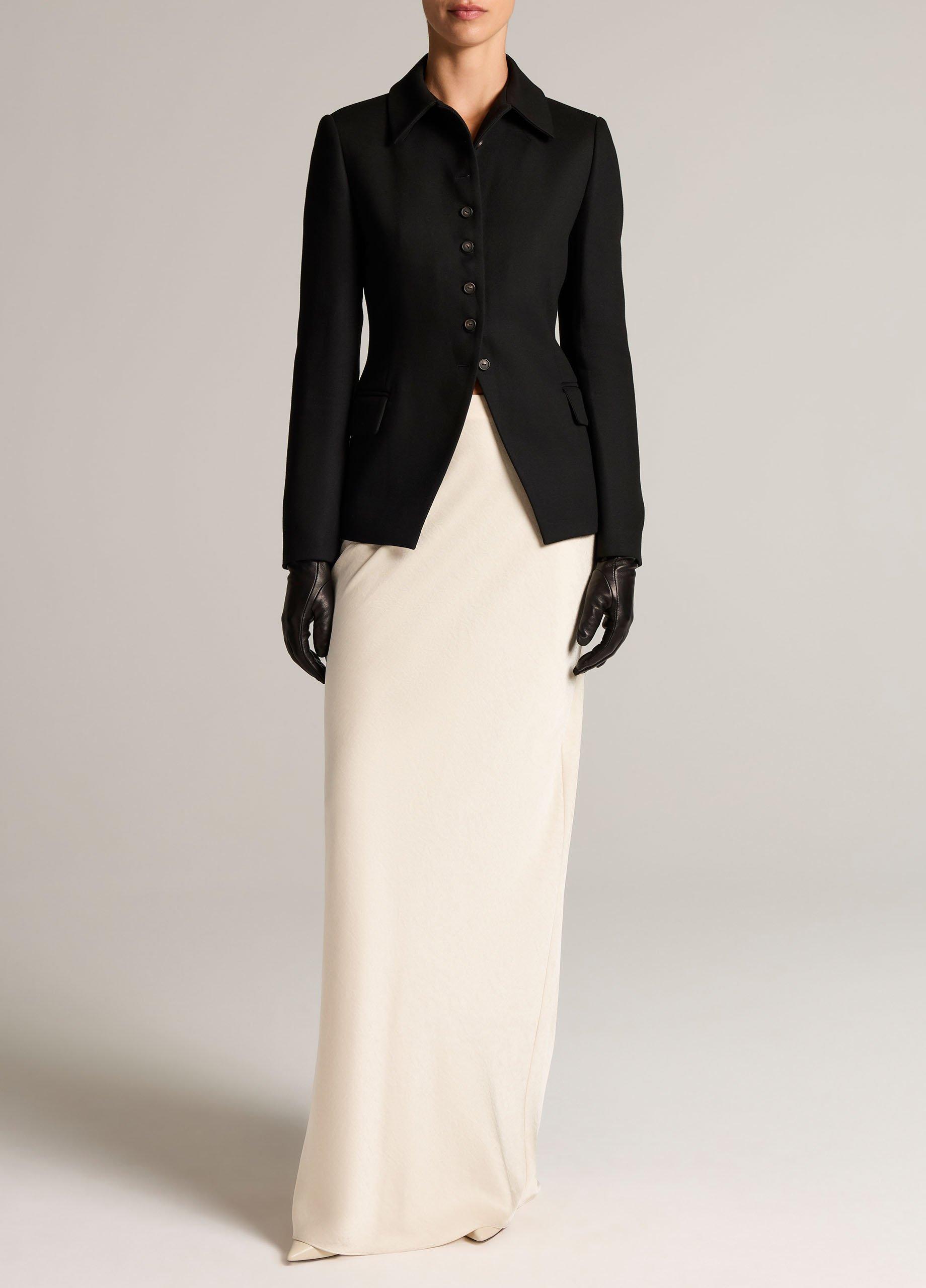 Sculptural Fitted Buttoned Jacket image number 3