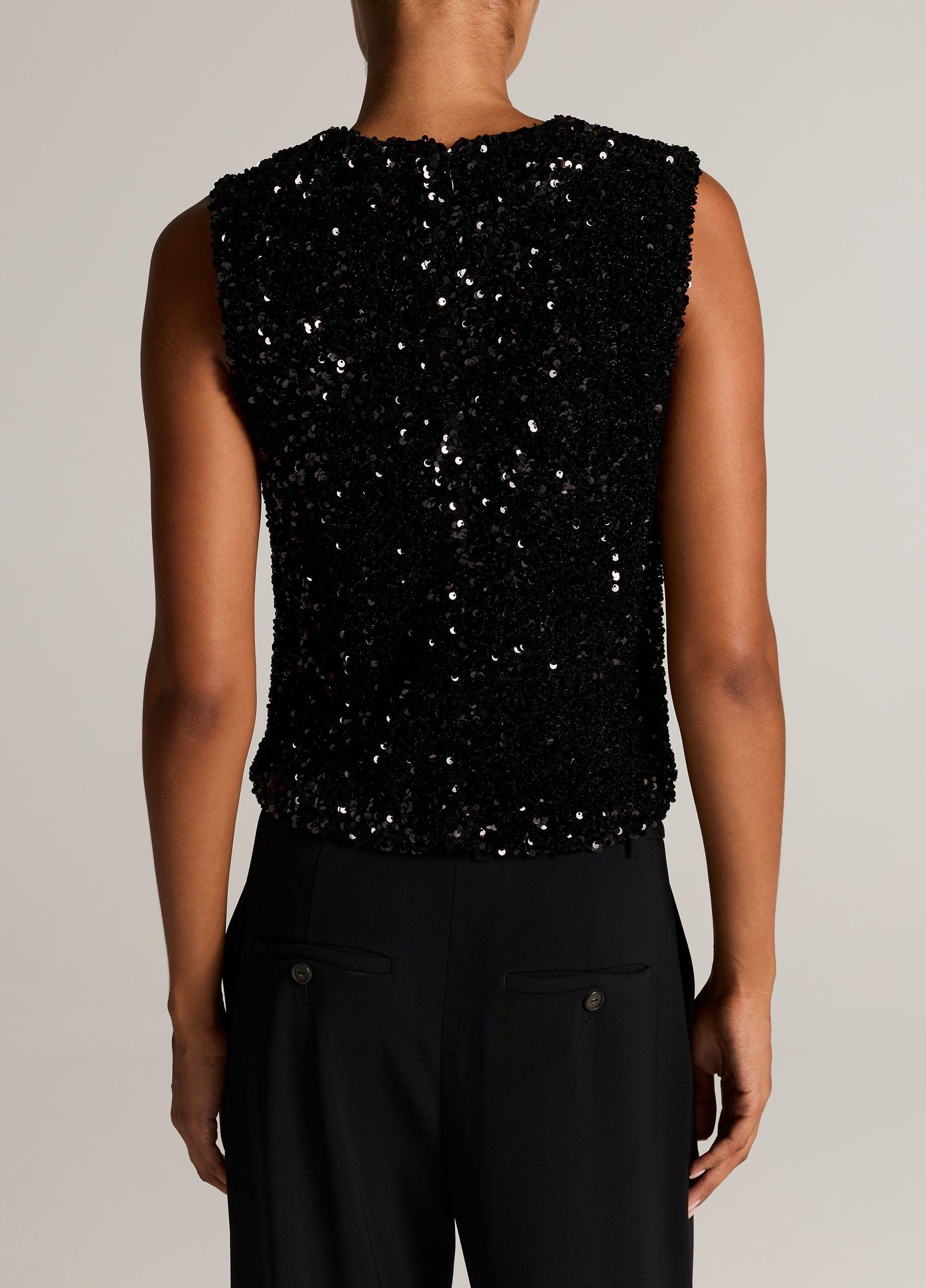 Sequined Velvet Shell image number 2