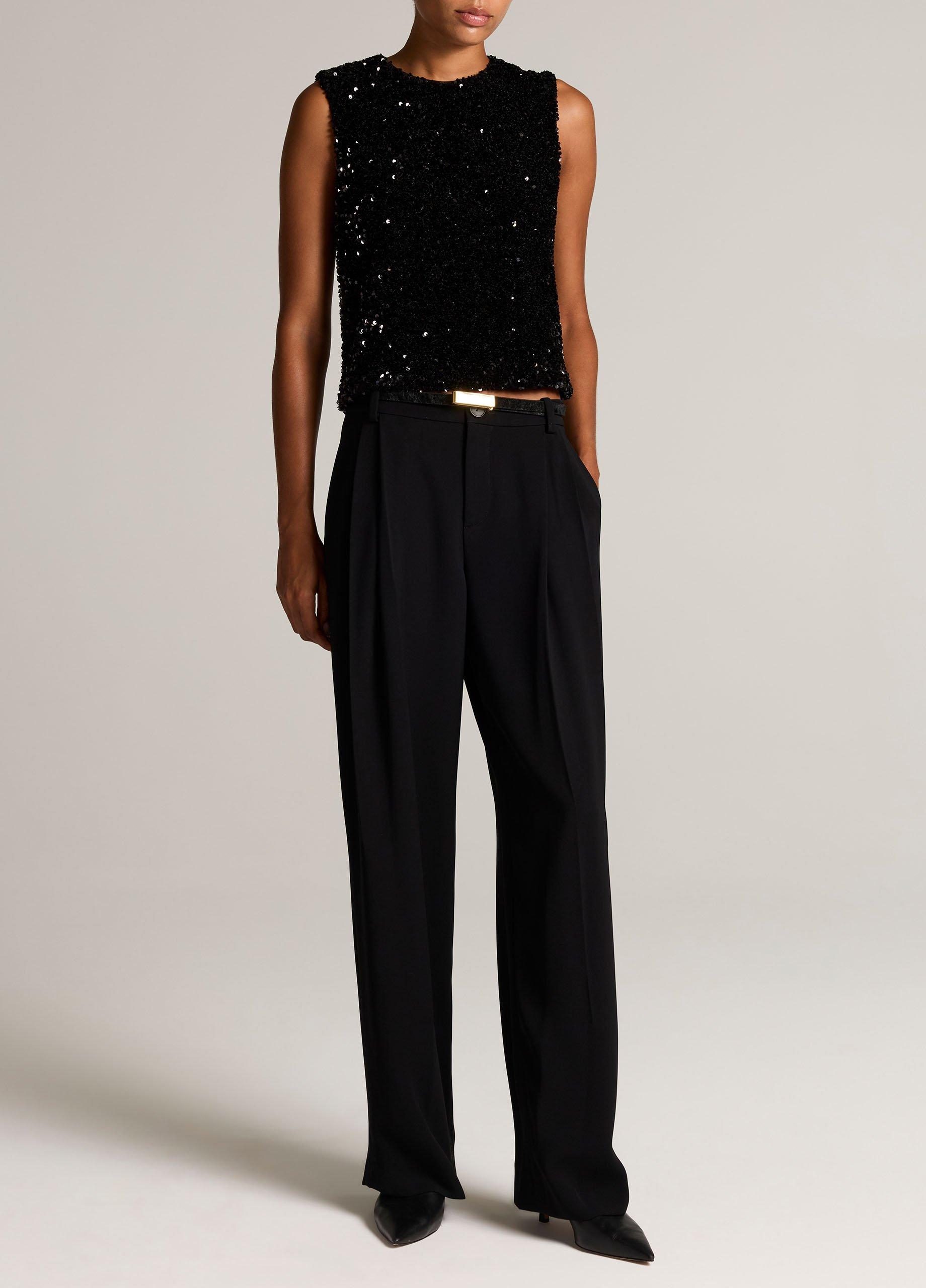 Sequined Velvet Shell image number 3