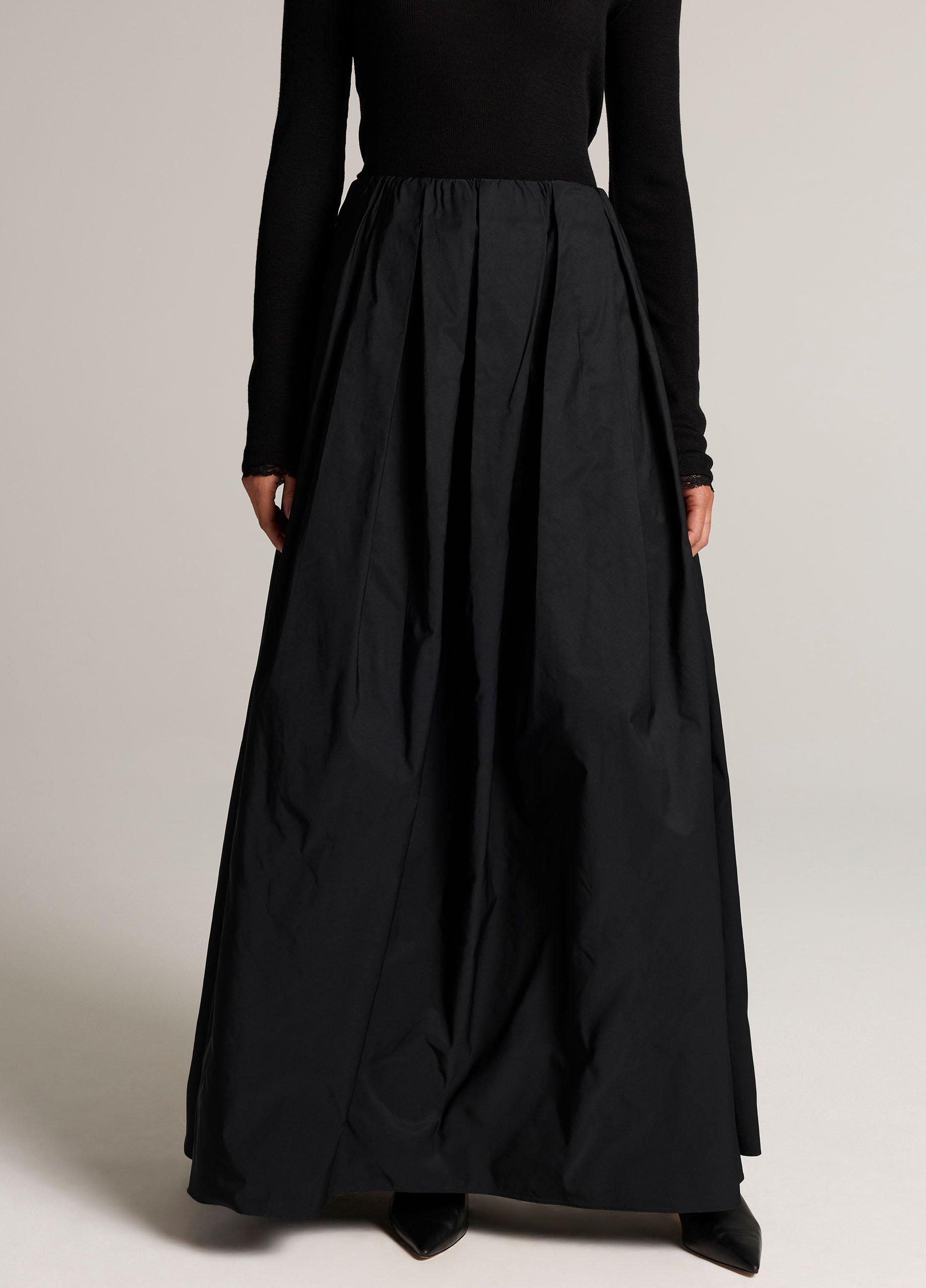 High-Rise Taffeta Evening Maxi Skirt image number 3