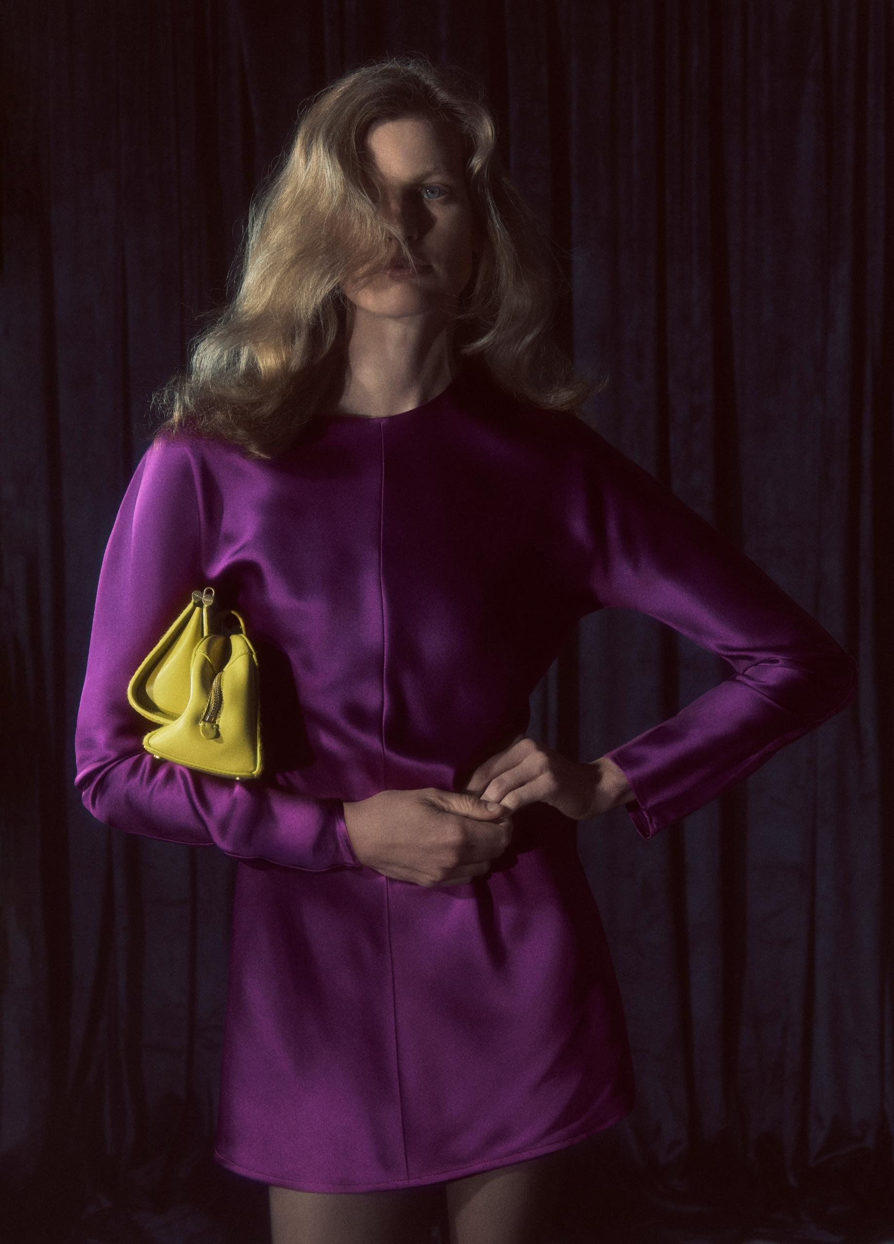 Satin Dolman-Sleeve Mini Dress image number 4