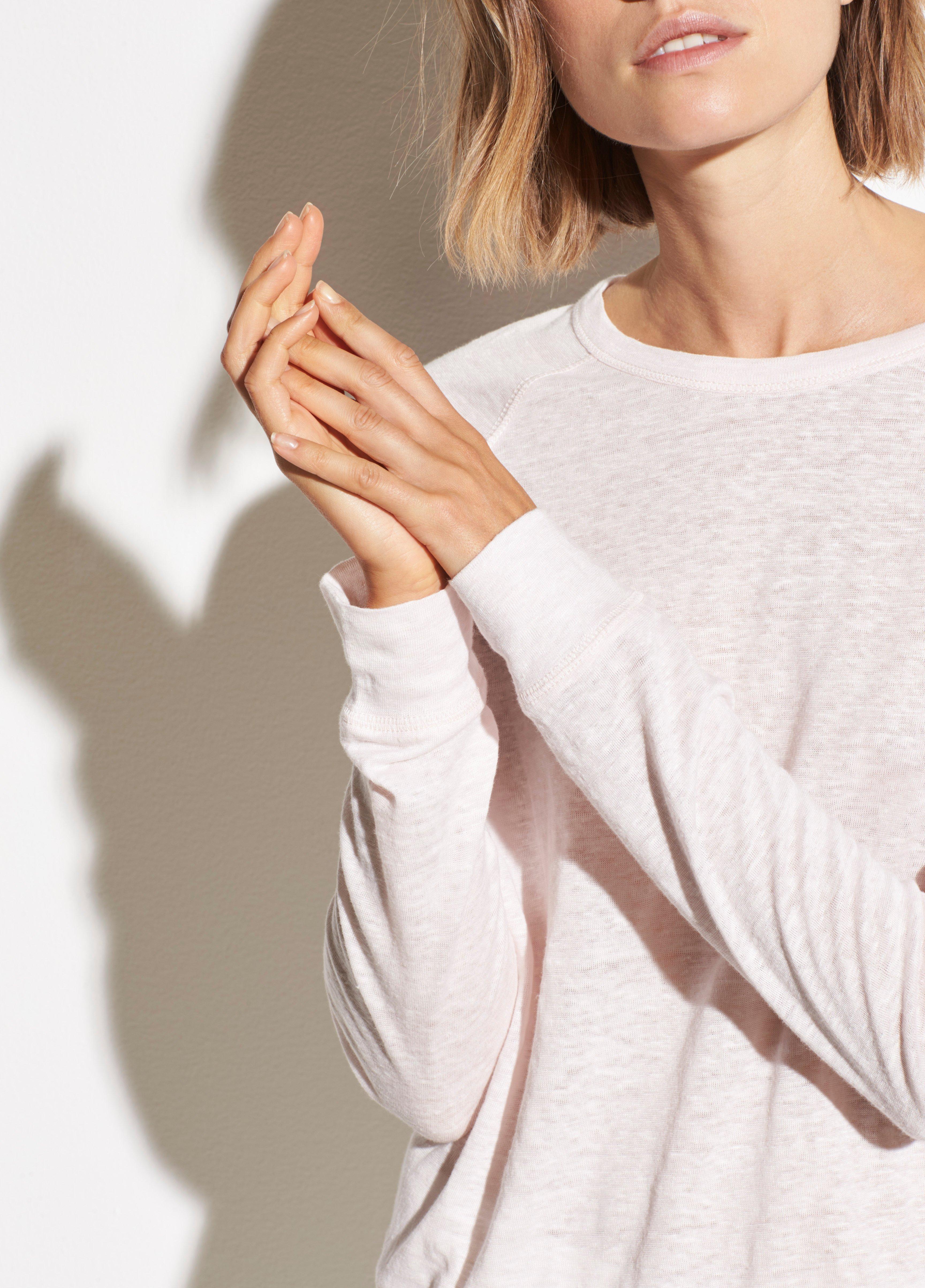 Linen Raglan-Sleeve Pullover image number 0