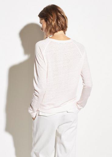 Linen Raglan-Sleeve Pullover image number 2