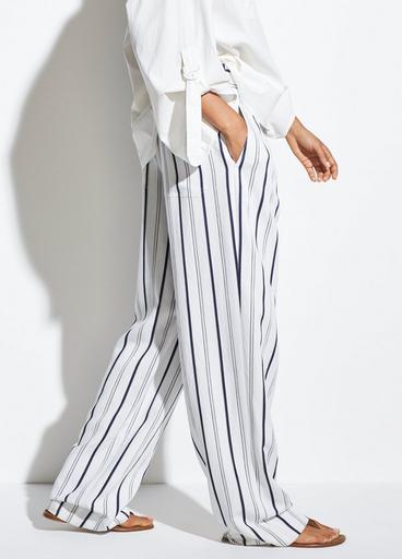 Dobby Stripe Belted Pant image number 2