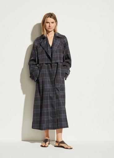 Plaid Trench image number 0